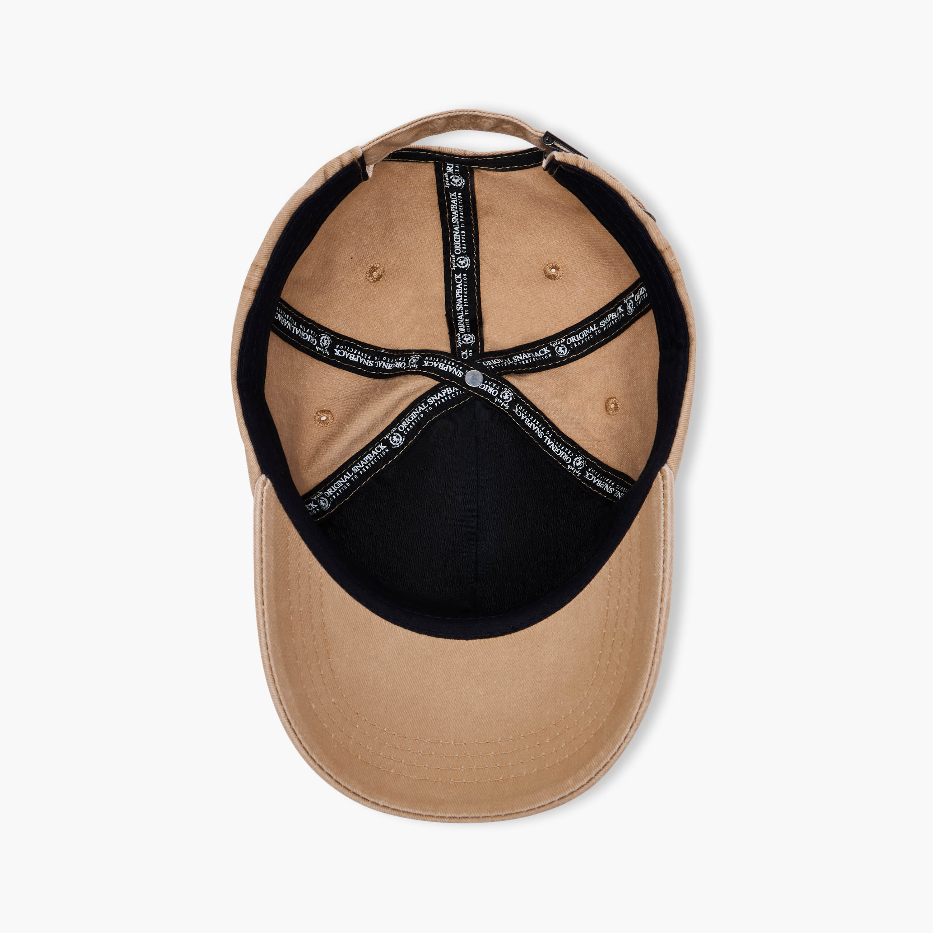 Slogan Embroidered Cap with Buckled Strap Closure-men-caps-image-7