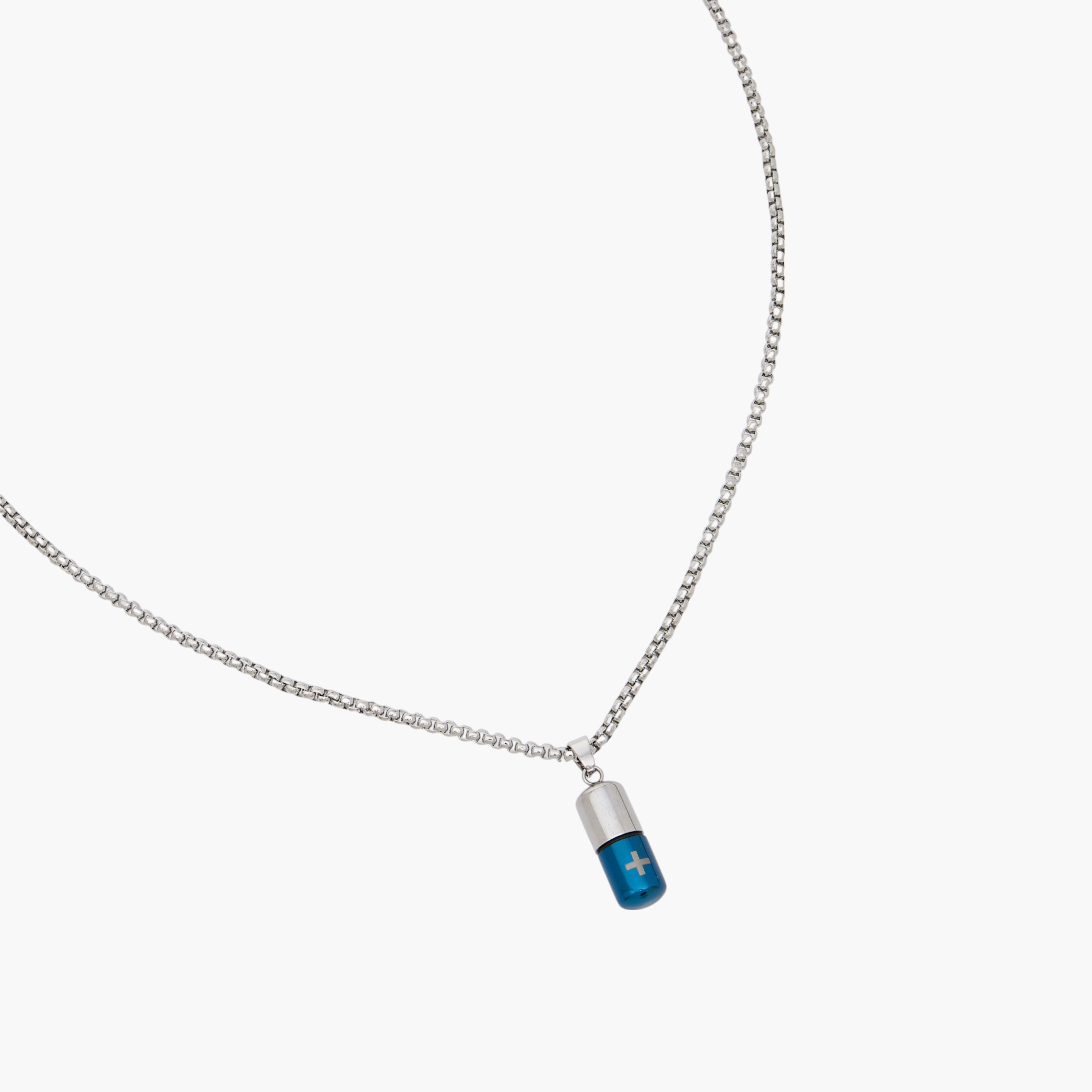 عقد بدلاية كبسولة ومشبك إغلاق-men-watchesandjewellery-necklacesandpendants-image-3