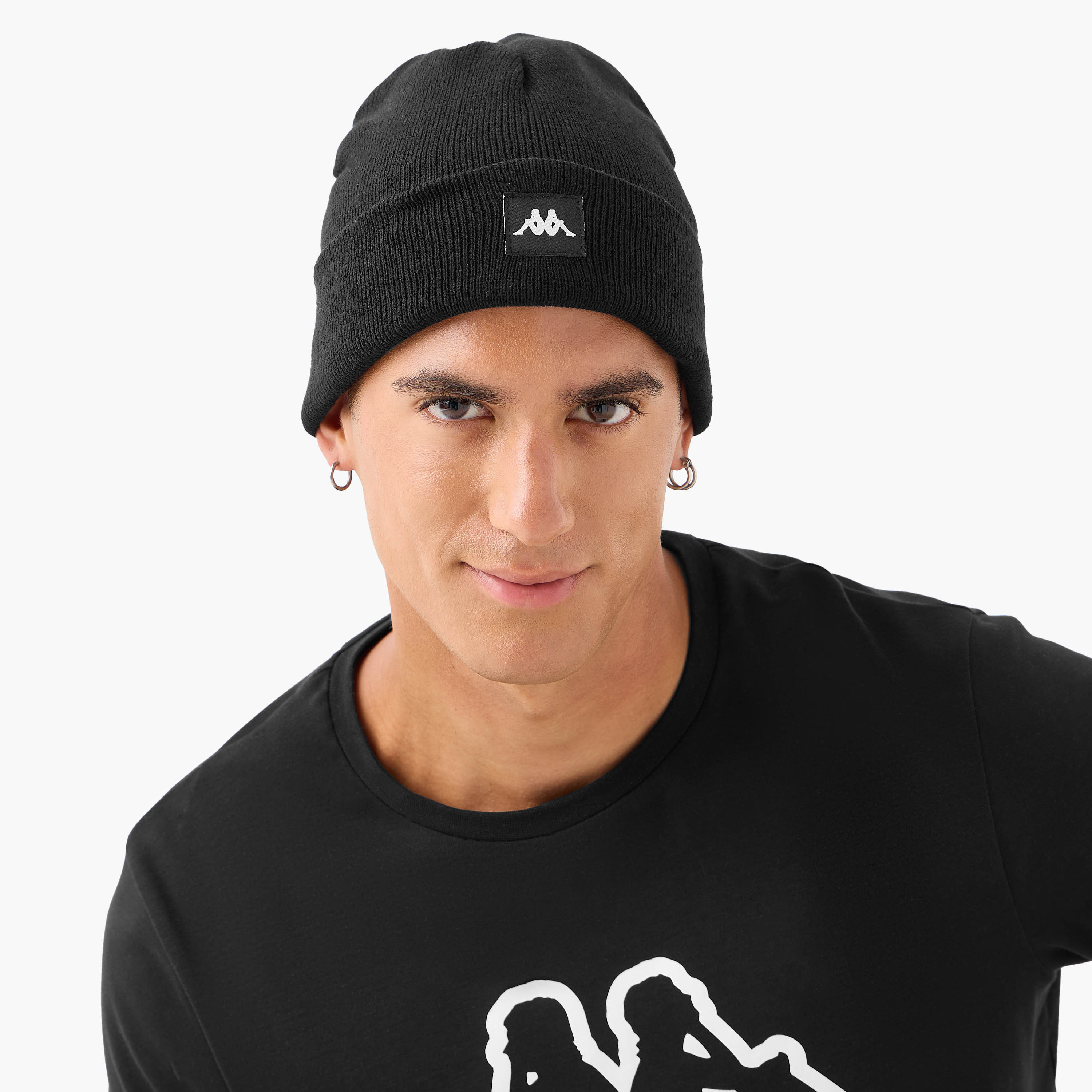 Kappa Men Ribbed Beanie Cap - Set of 2-men-caps-image-2