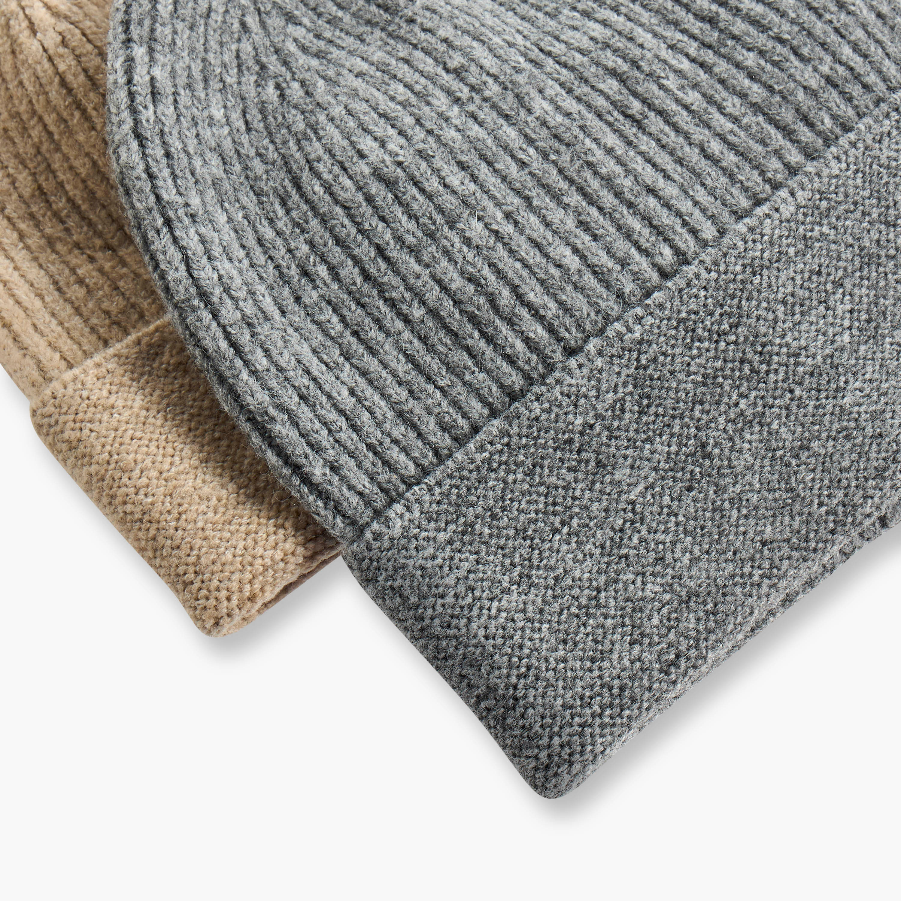 Men Ribbed Beanie Cap - Set of 2-men-caps-image-5