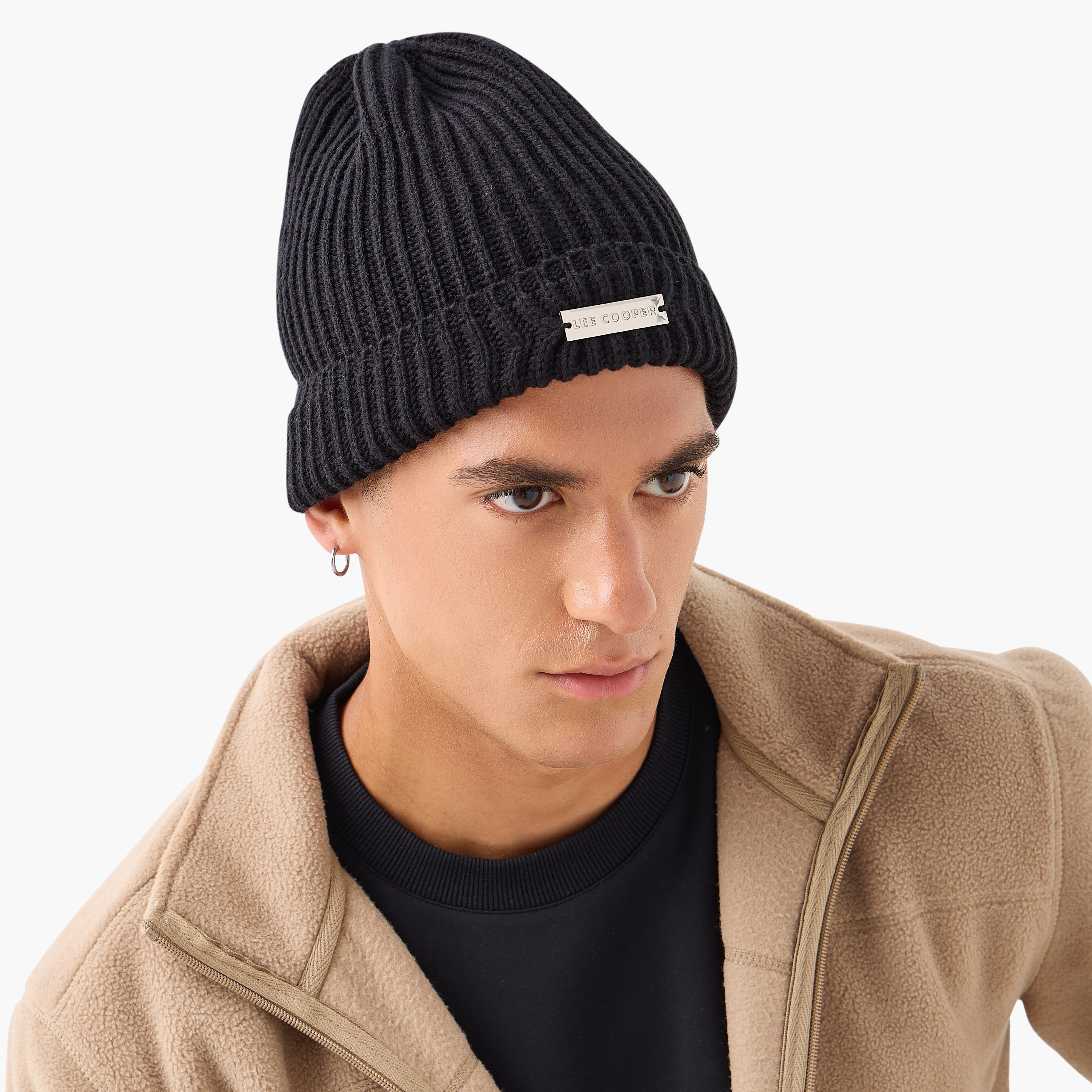 Men Ribbed Beanie Cap - Set of 3-men-caps-image-3