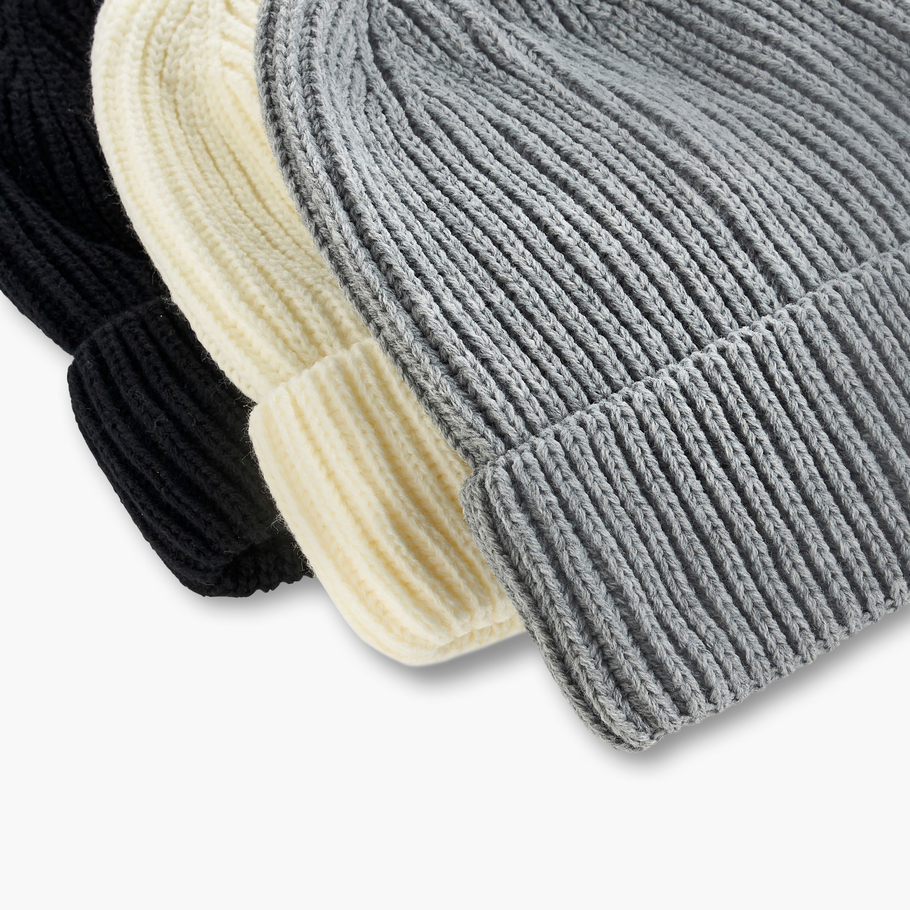 Men Ribbed Beanie Cap - Set of 3-men-caps-image-6