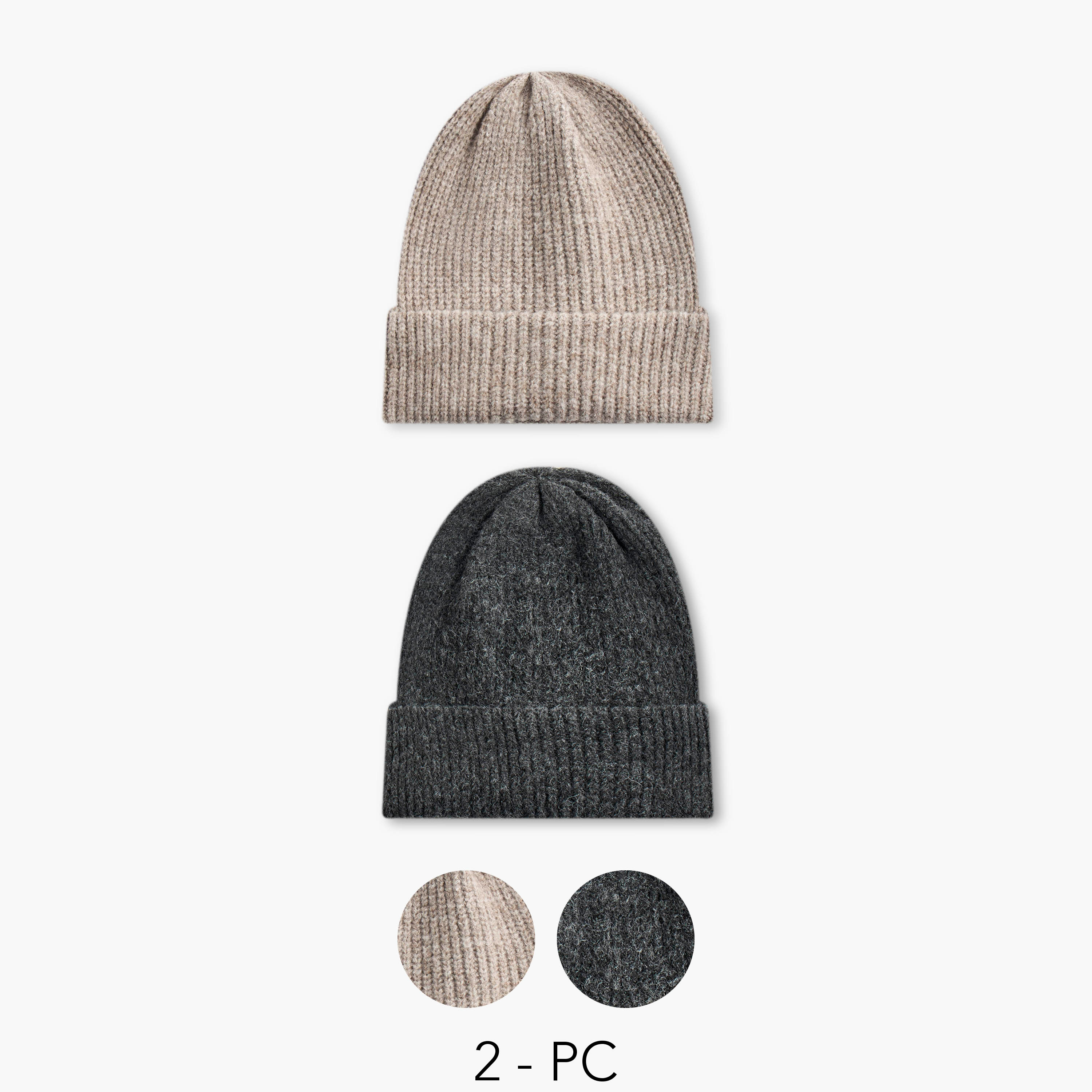 كاب بيني مضلعة للرجال - طقم من 2-men-caps-image-1
