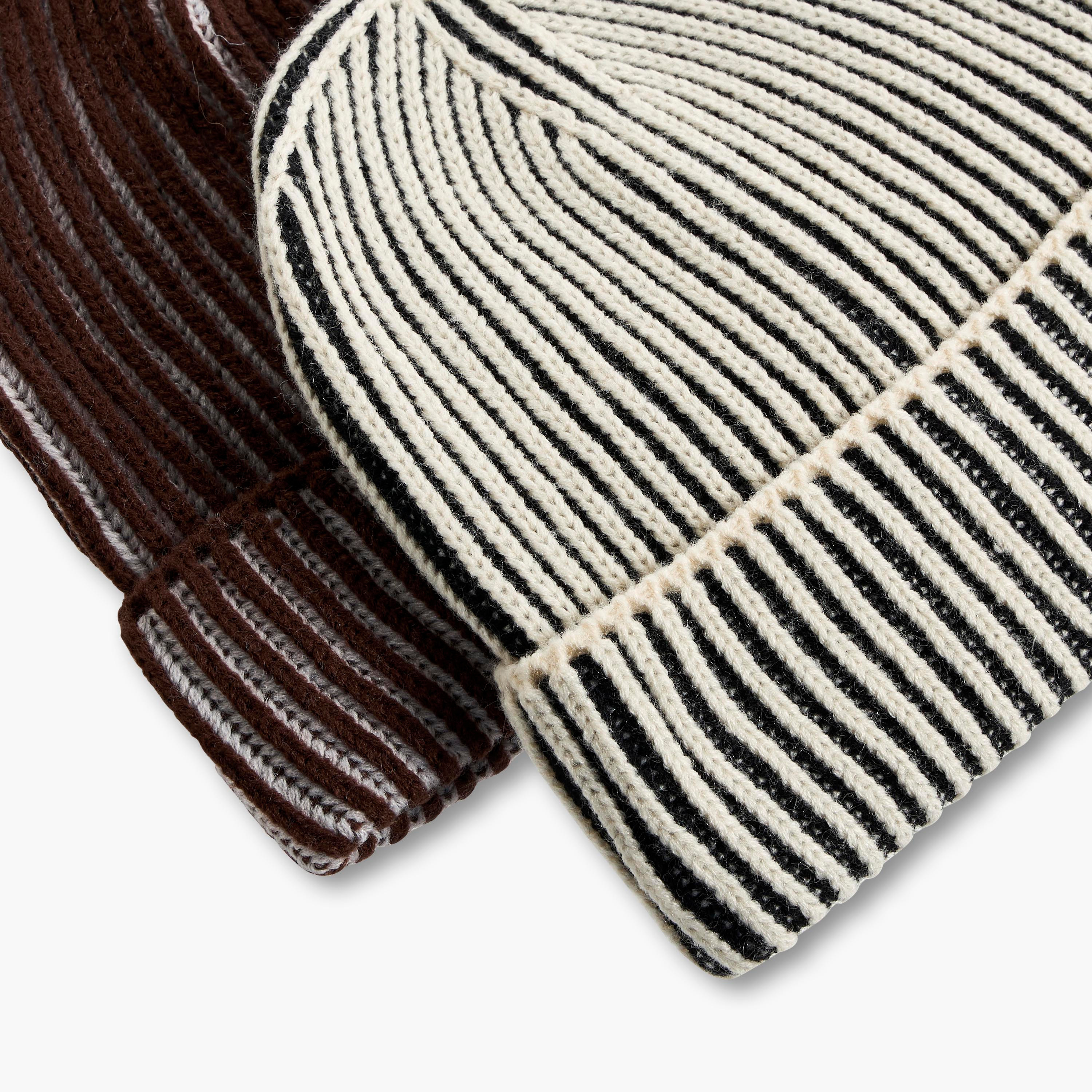 Set of 2 - Men Beanie with Ribbed Texture-men-caps-image-6