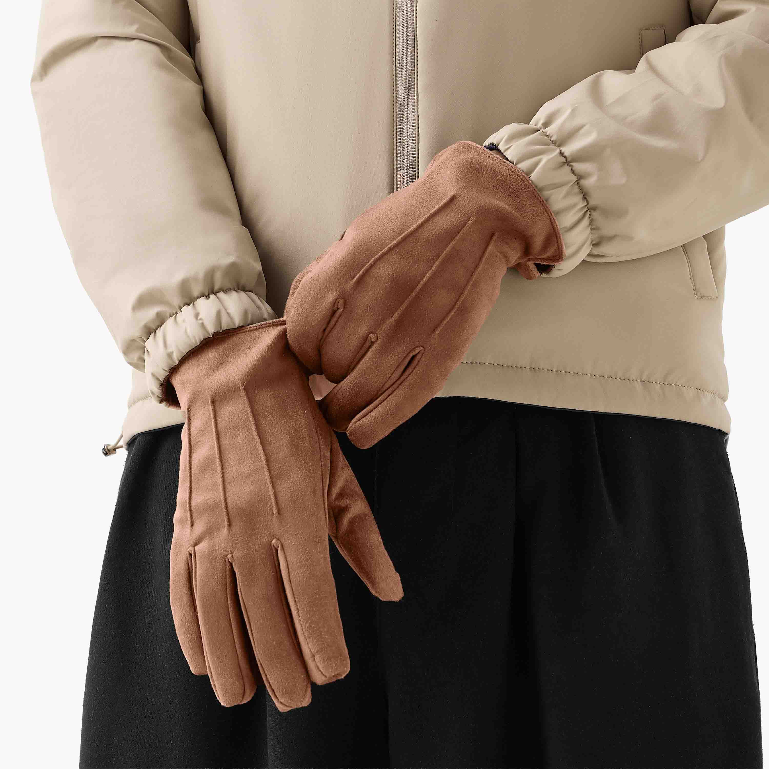 Suede Textured Gloves-men-scarvesandgloves-image-2