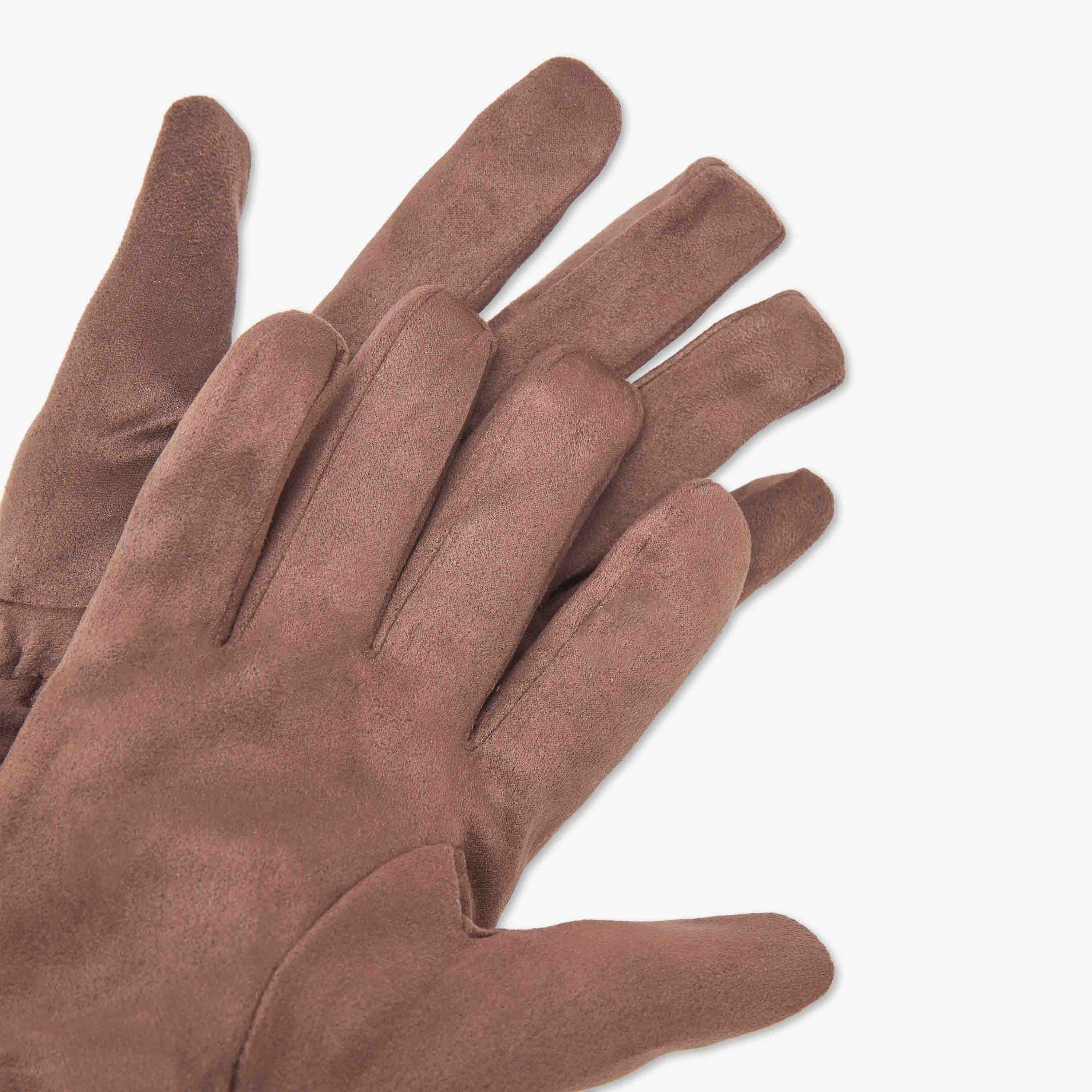 Suede Textured Gloves-men-scarvesandgloves-image-4