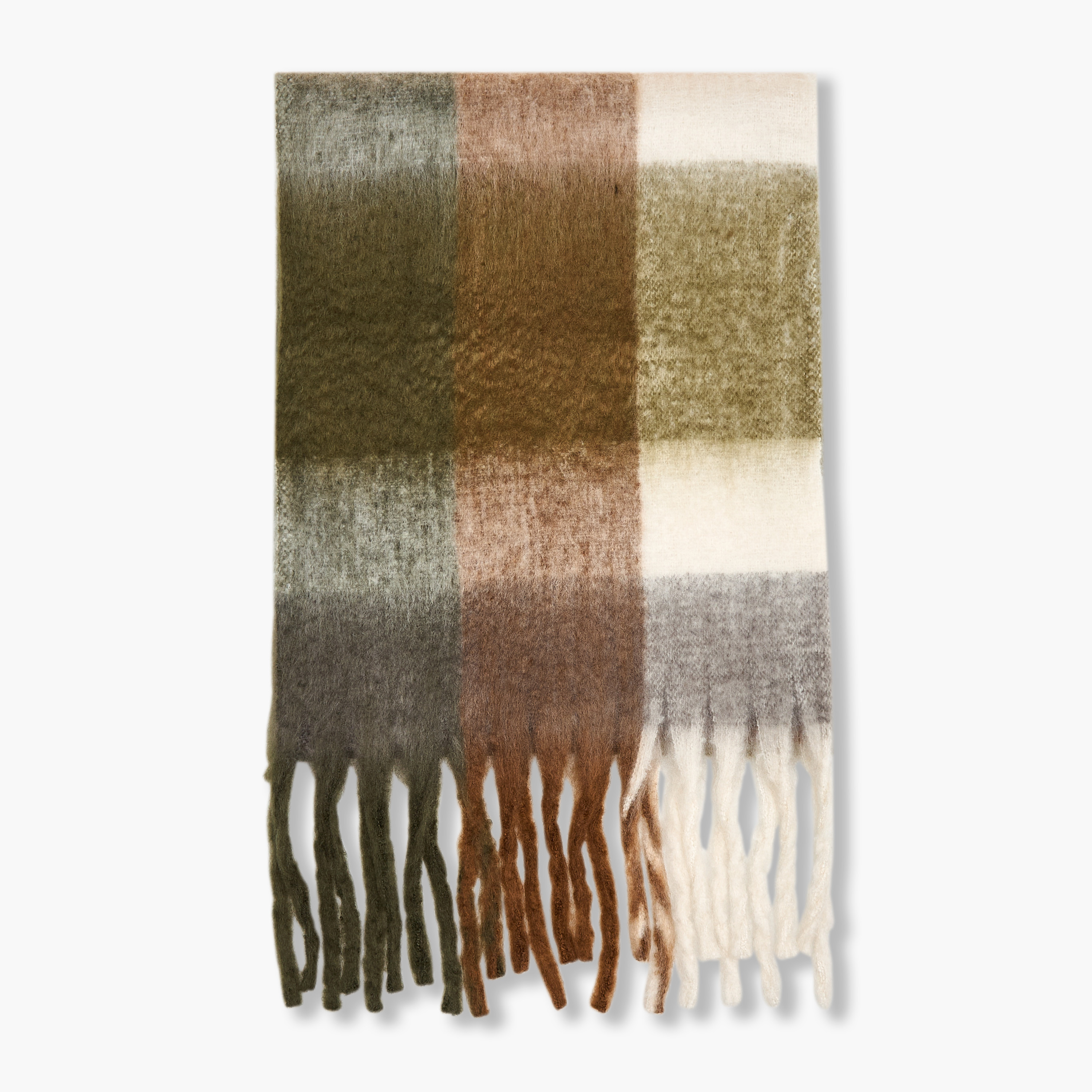 Checked Fringe Detail Scarf-men-scarvesandgloves-image-3