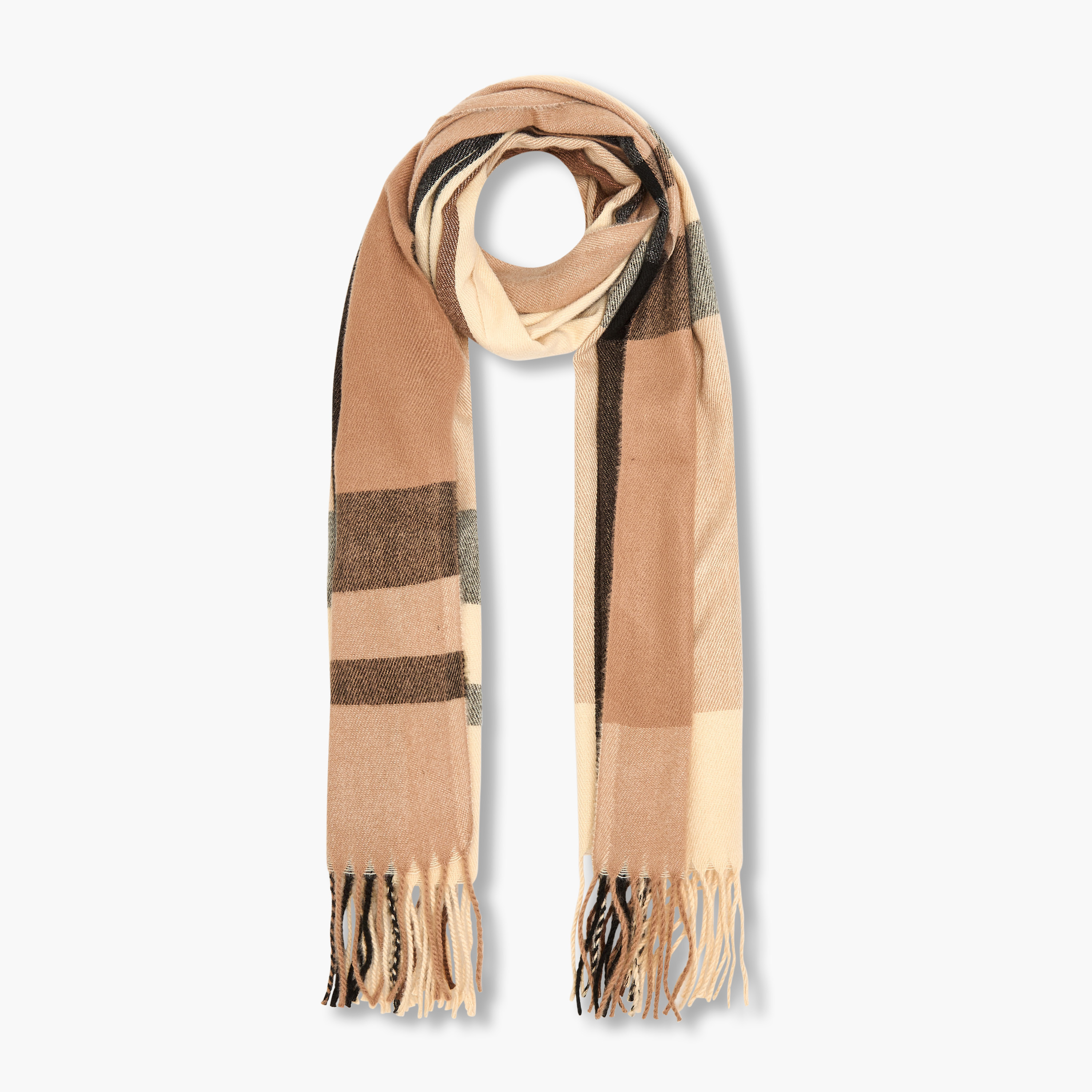 Polyester Checked Scarf-men-scarvesandgloves-image-1