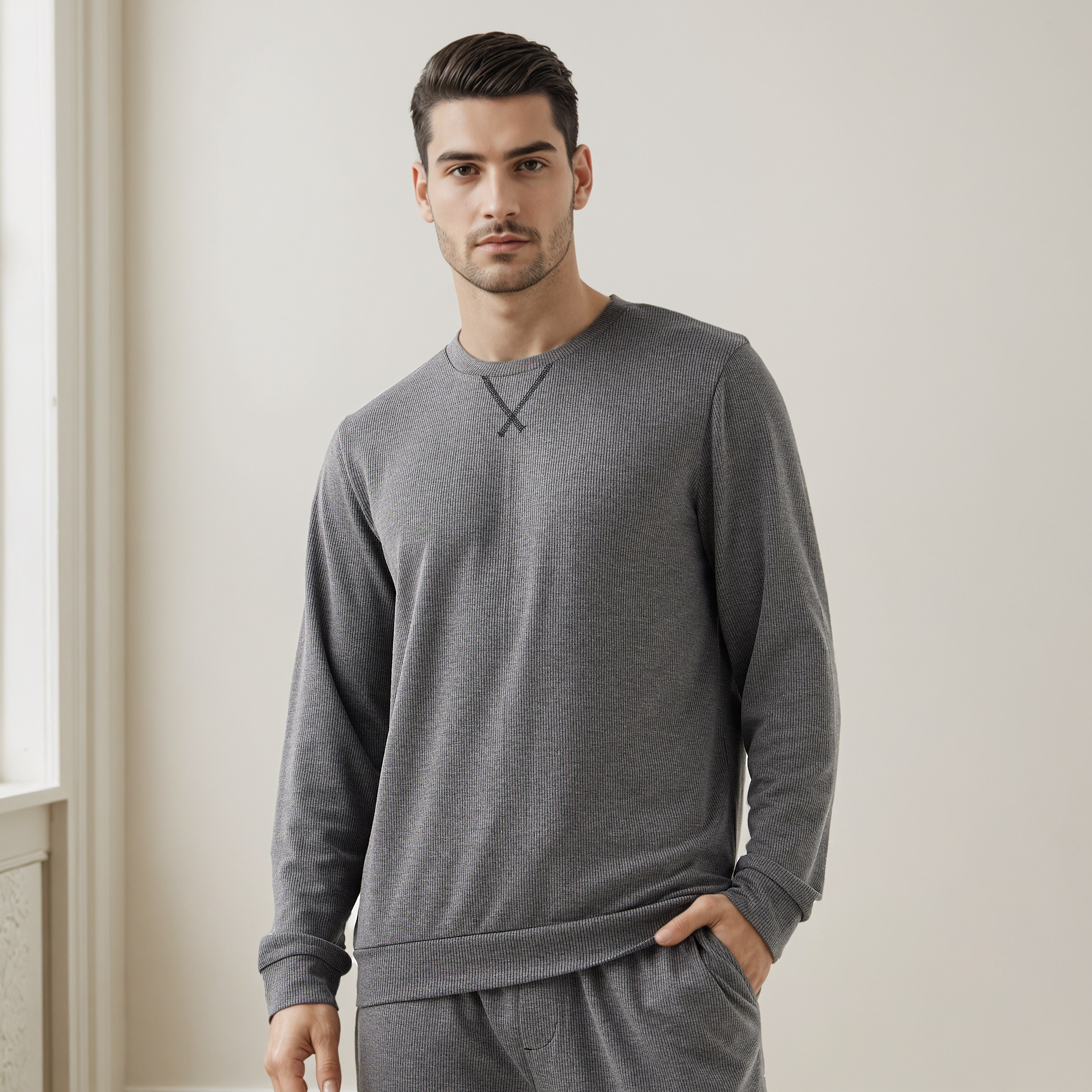 Textured Pyjama Set-men-clothing-nightwear-sets-image-1