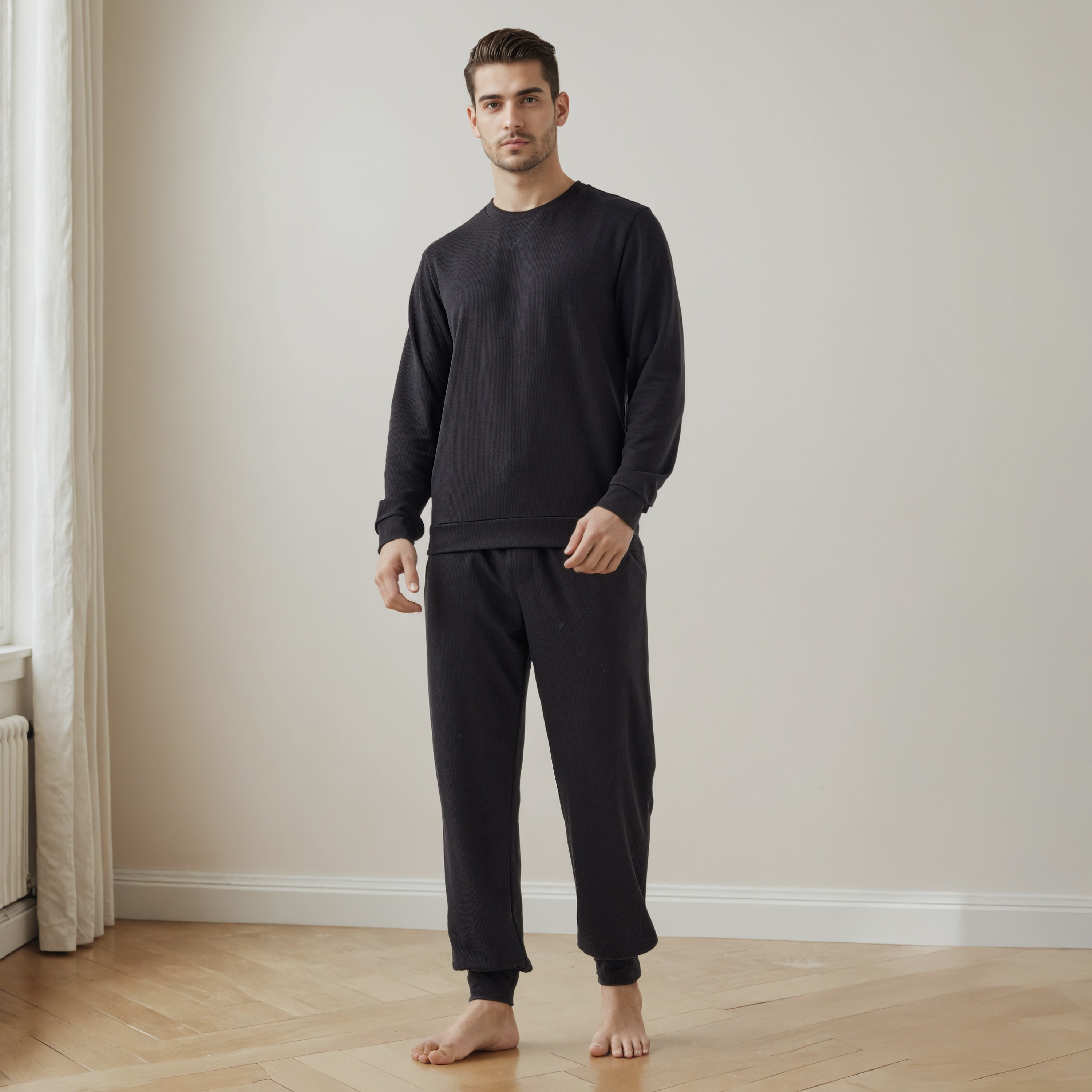 Textured Pyjama Set-men-clothing-nightwear-sets-image-1