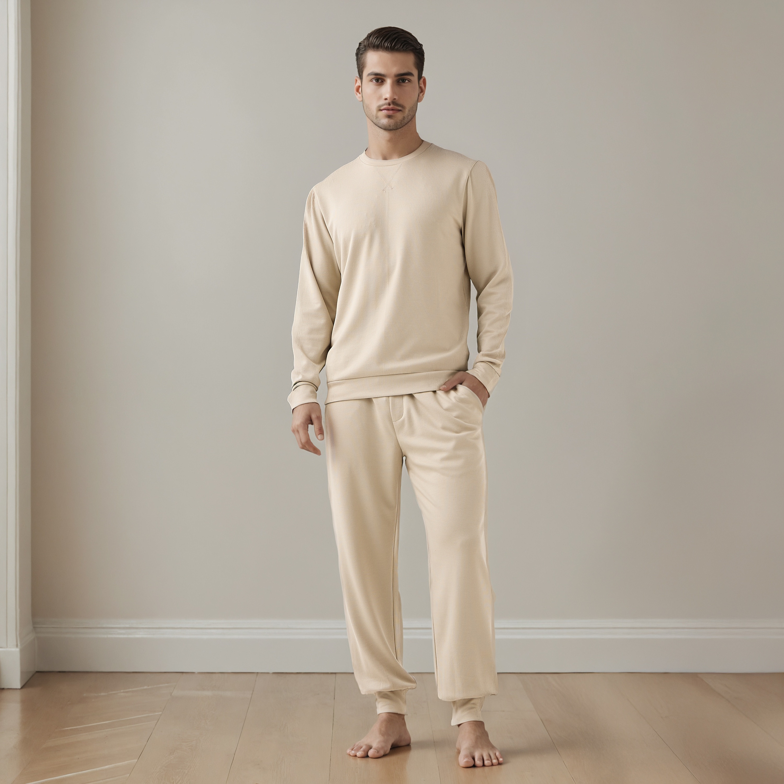Textured Pyjama Set-men-clothing-nightwear-sets-image-1