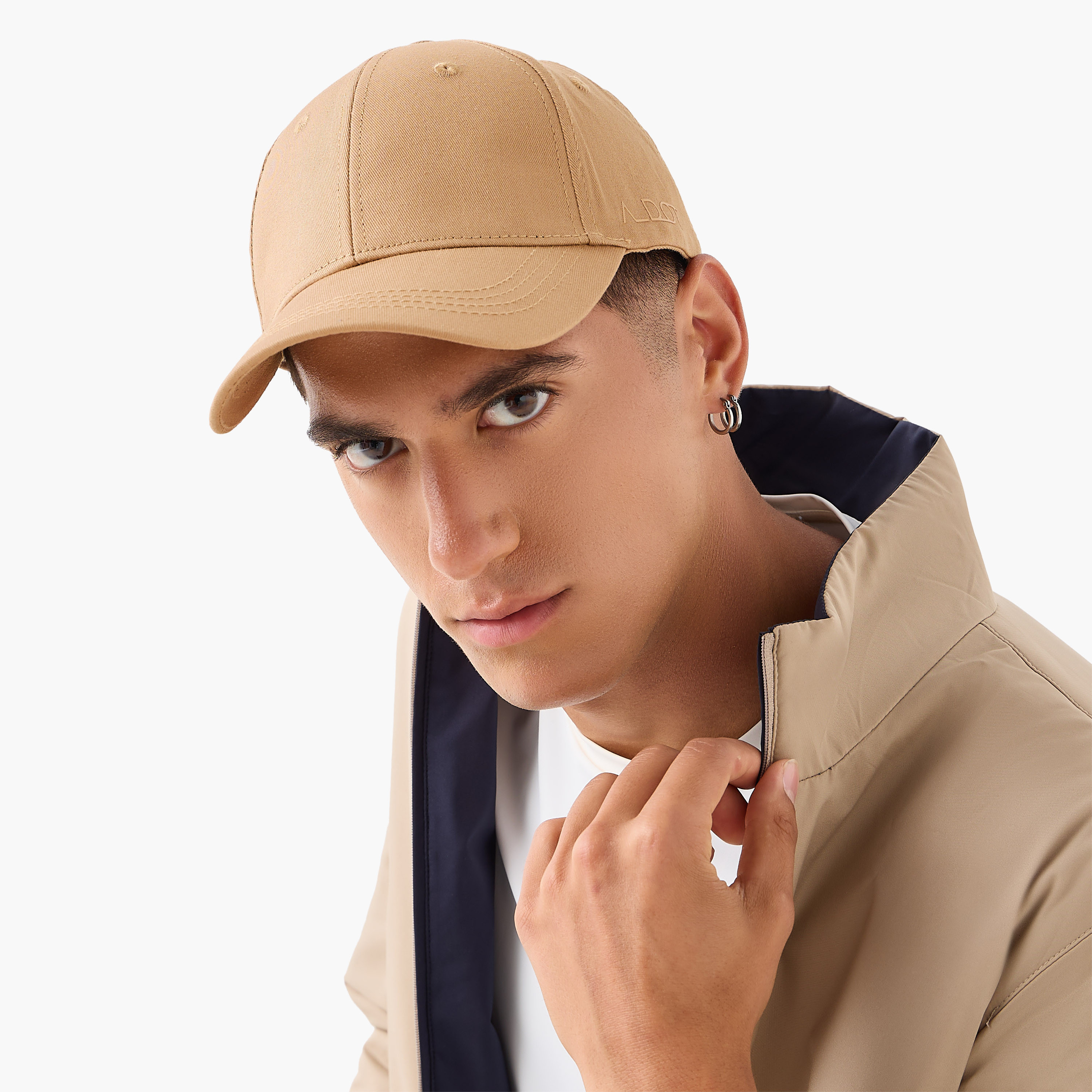 Men Baseball Cap with Buckled Strap Closure-men-caps-image-2
