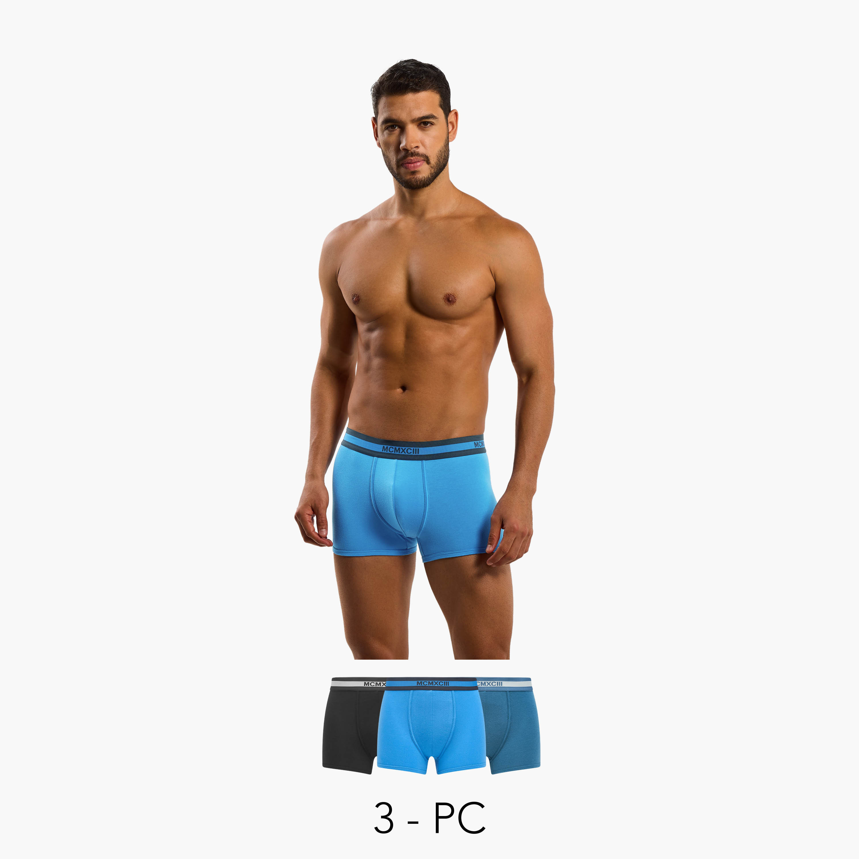 سراويل داخلية هيبستر بخصر مطبوع للرجال من لي كوبر - عبوة 3 قطع-men-clothing-innerwear-underwear-image-1