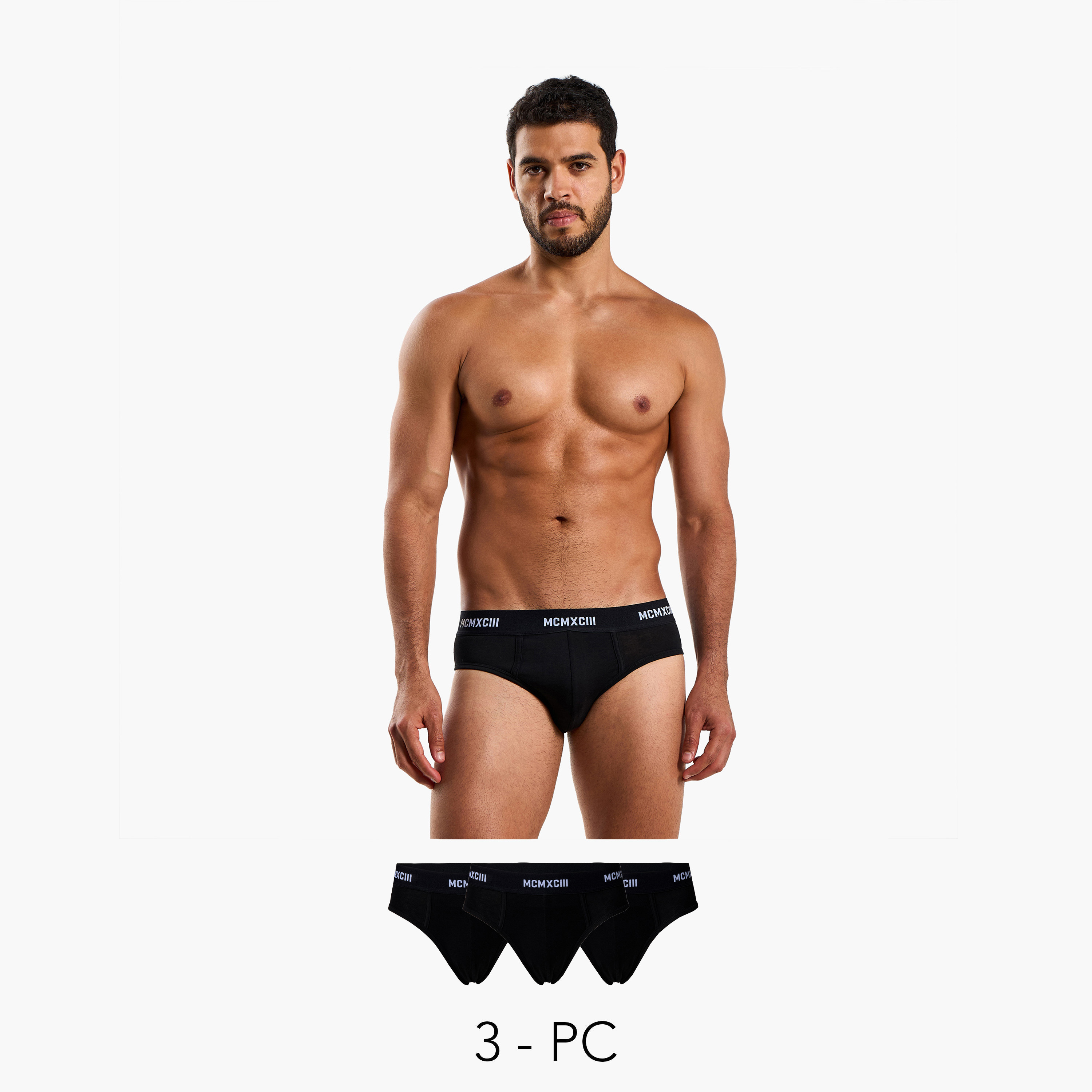 Men Printed Waistband Cotton Briefs - Pack of 3-men-clothing-innerwear-underwear-image-1