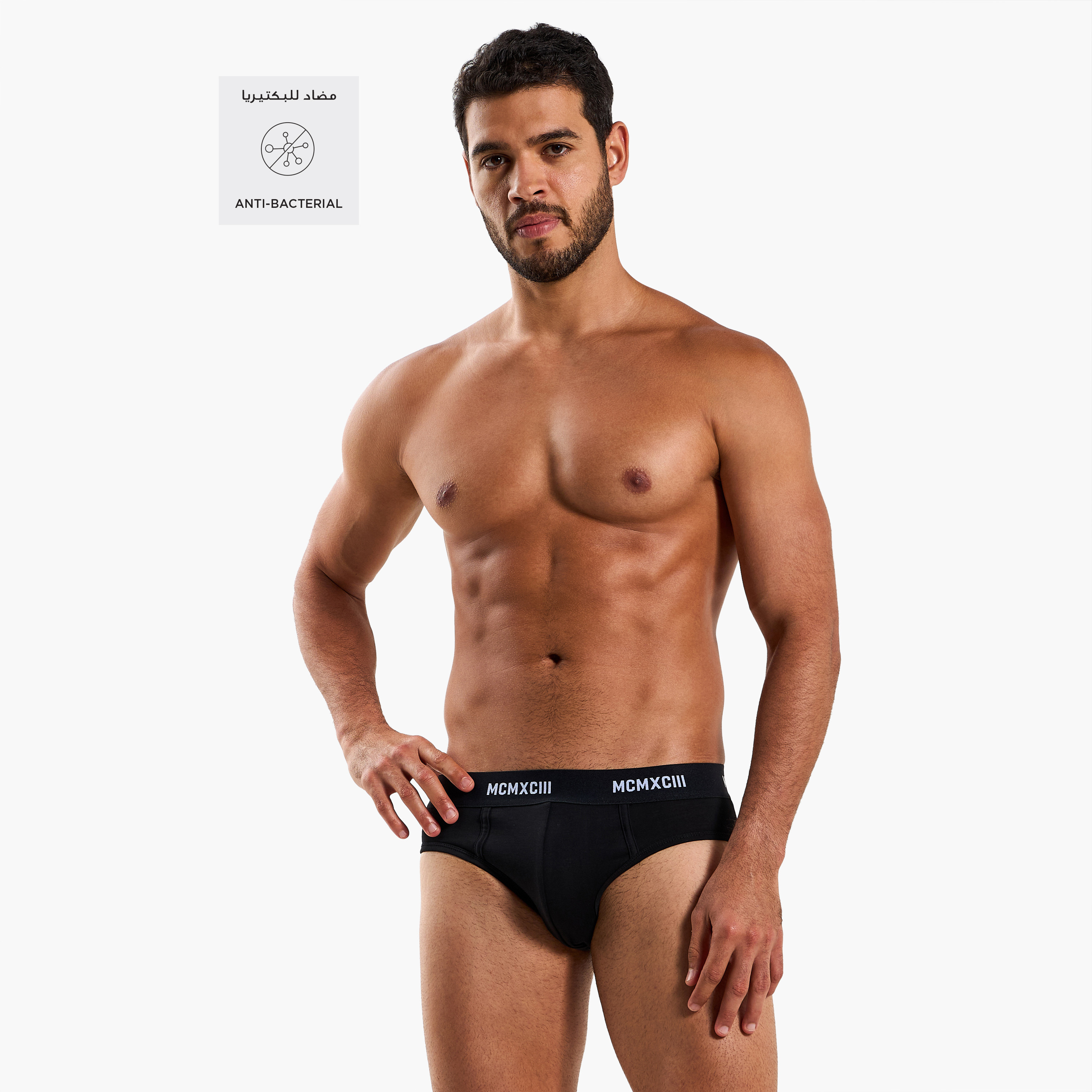 Men Printed Waistband Cotton Briefs - Pack of 3-men-clothing-innerwear-underwear-image-2