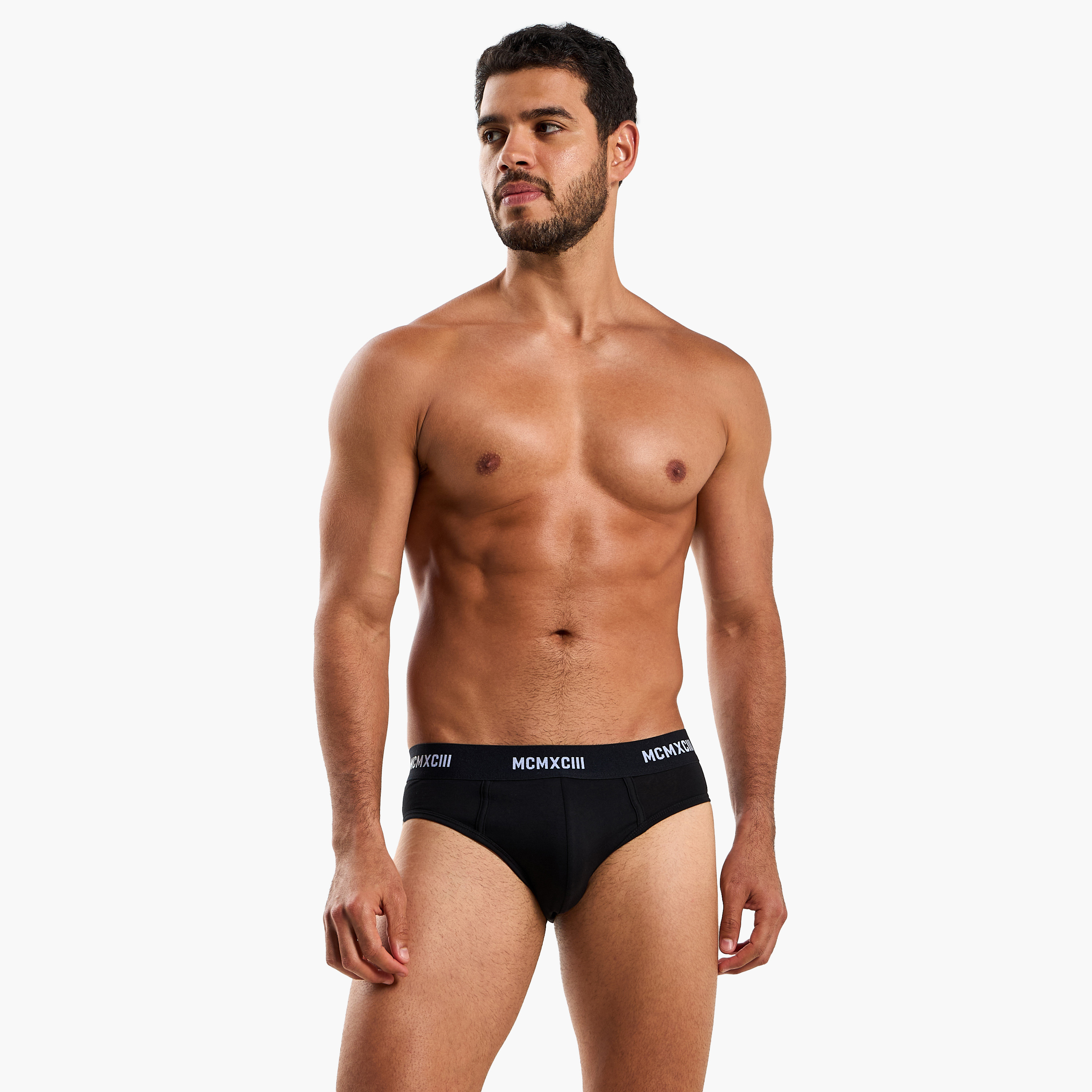 Men Printed Waistband Cotton Briefs - Pack of 3-men-clothing-innerwear-underwear-image-3