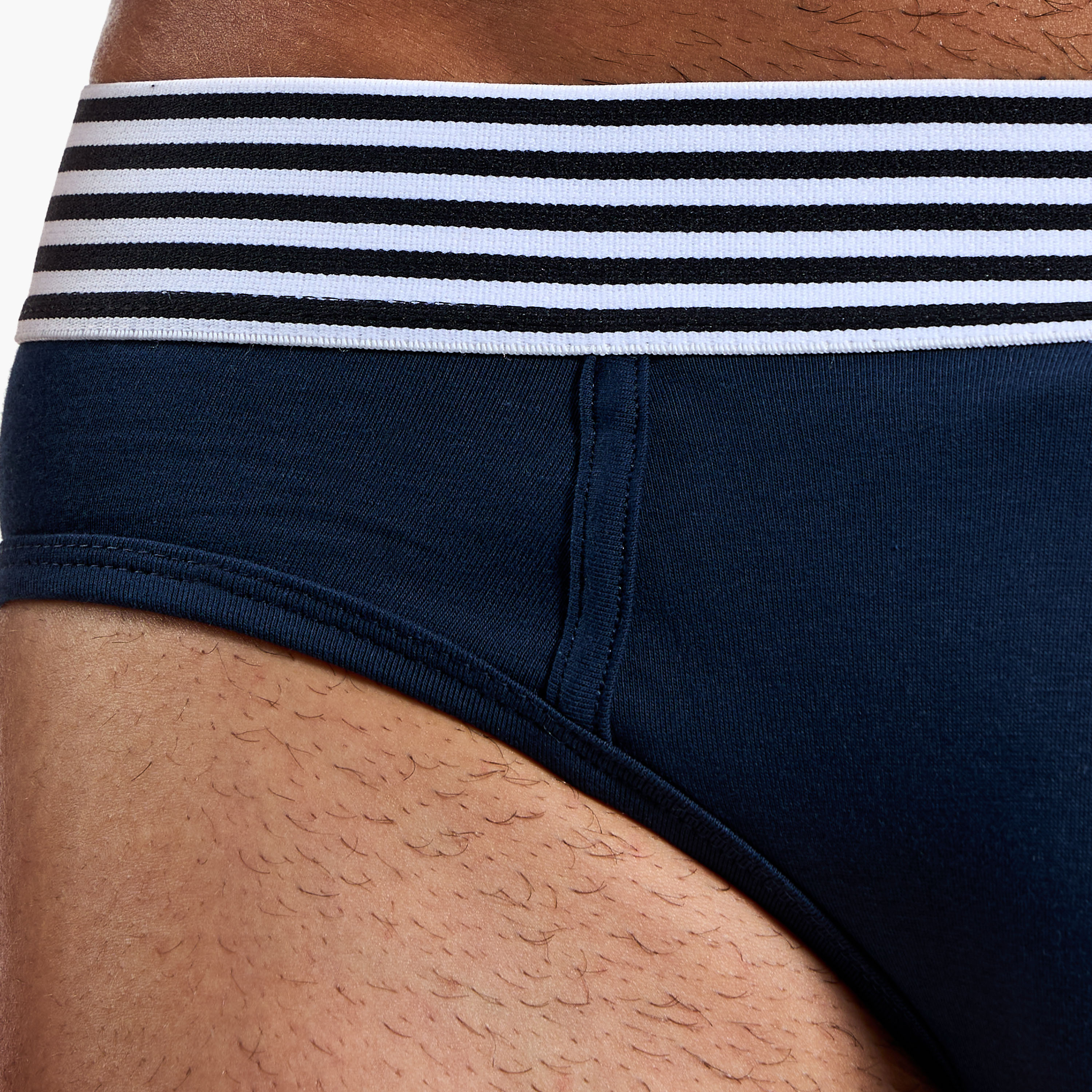 Men Striped Waistband Cotton Briefs - Pack of 3-men-clothing-innerwear-underwear-image-6