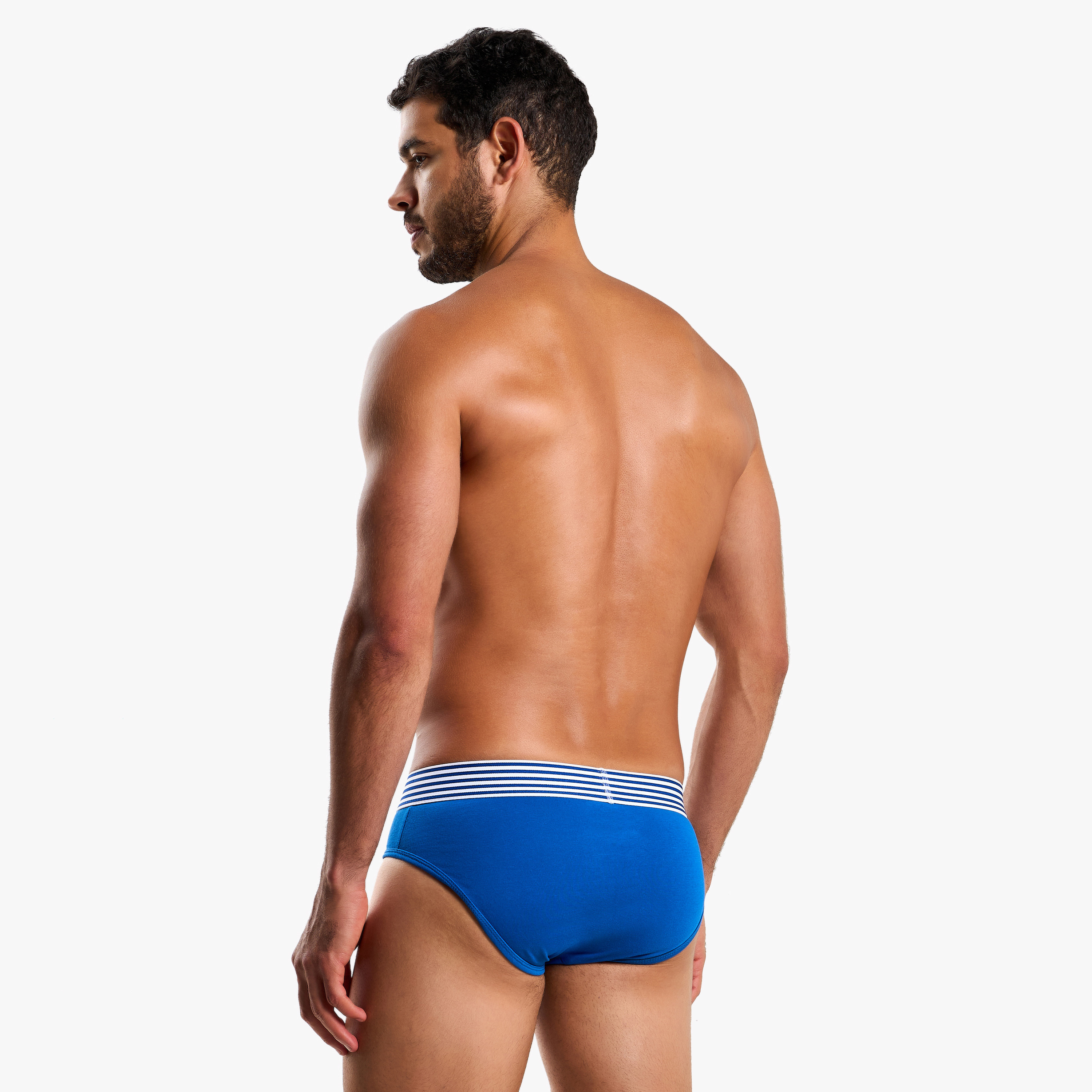 Men Striped Waistband Cotton Briefs - Pack of 3-men-clothing-innerwear-underwear-image-4