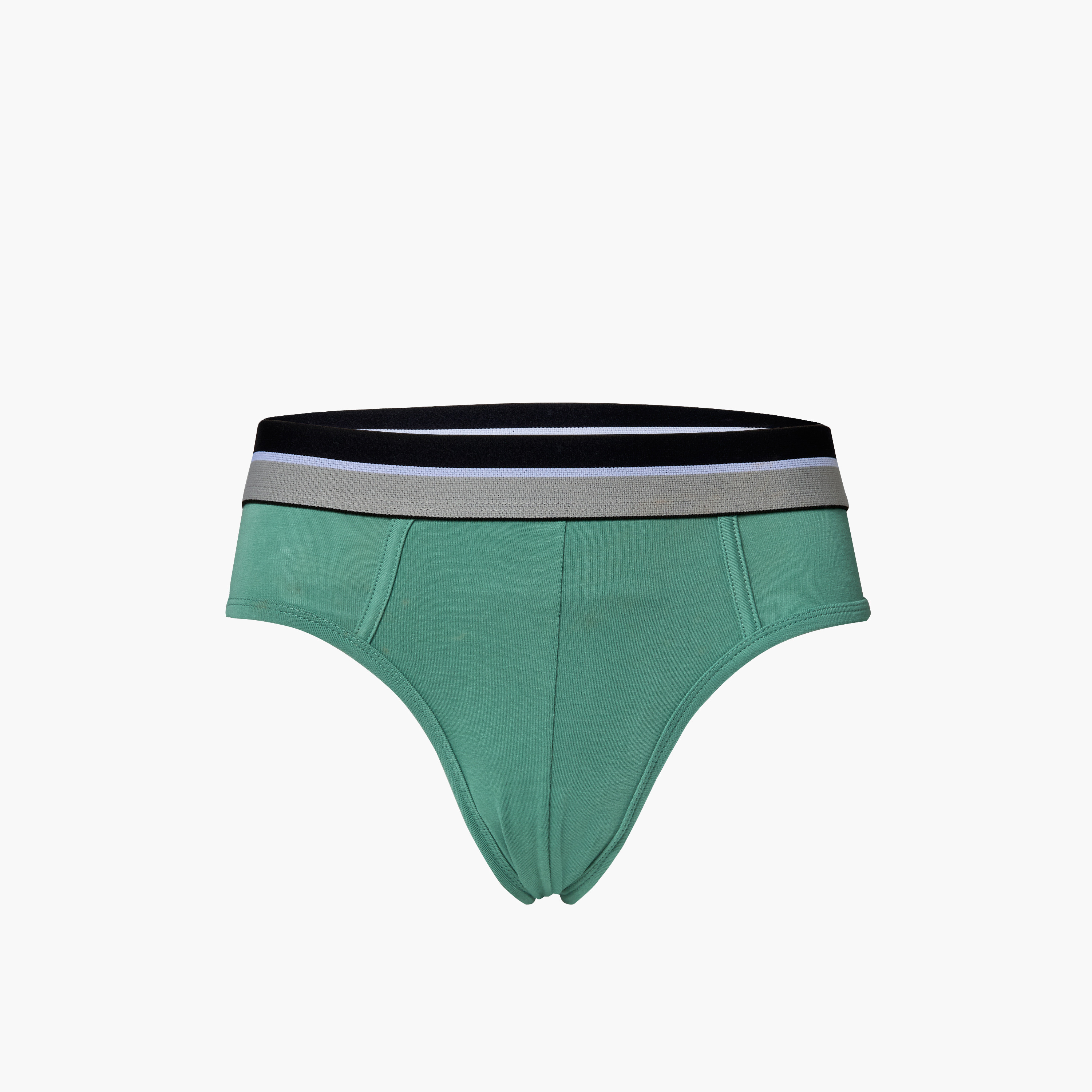 Men Contrast Waistband Cotton Briefs - Pack of 3-men-clothing-innerwear-underwear-image-7