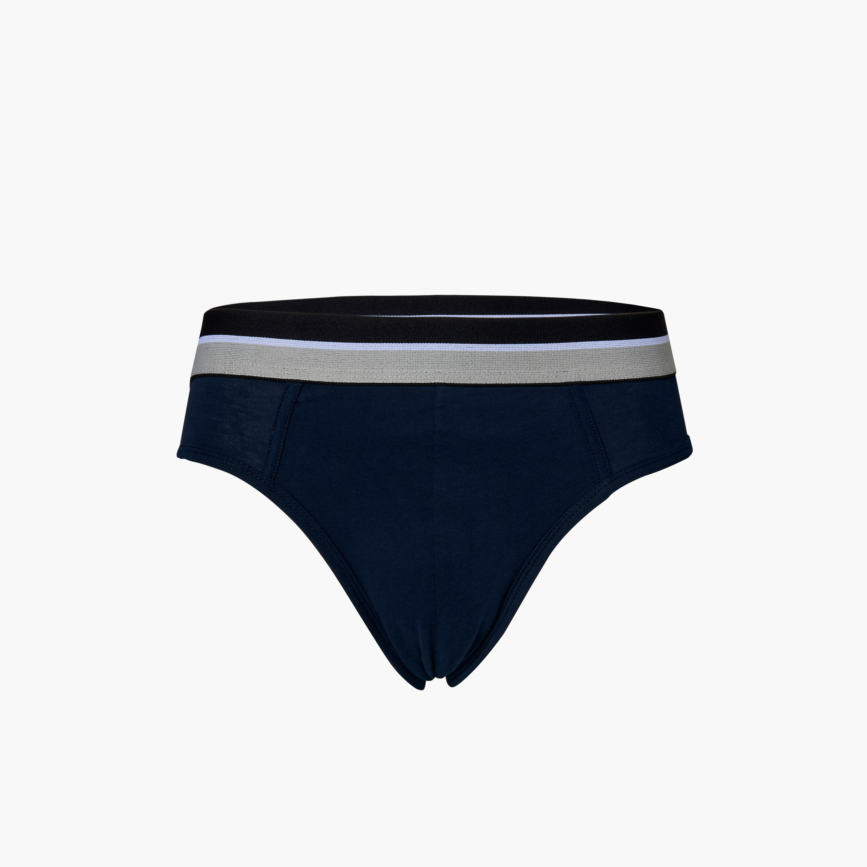Men Contrast Waistband Cotton Briefs - Pack of 3-men-clothing-innerwear-underwear-image-9