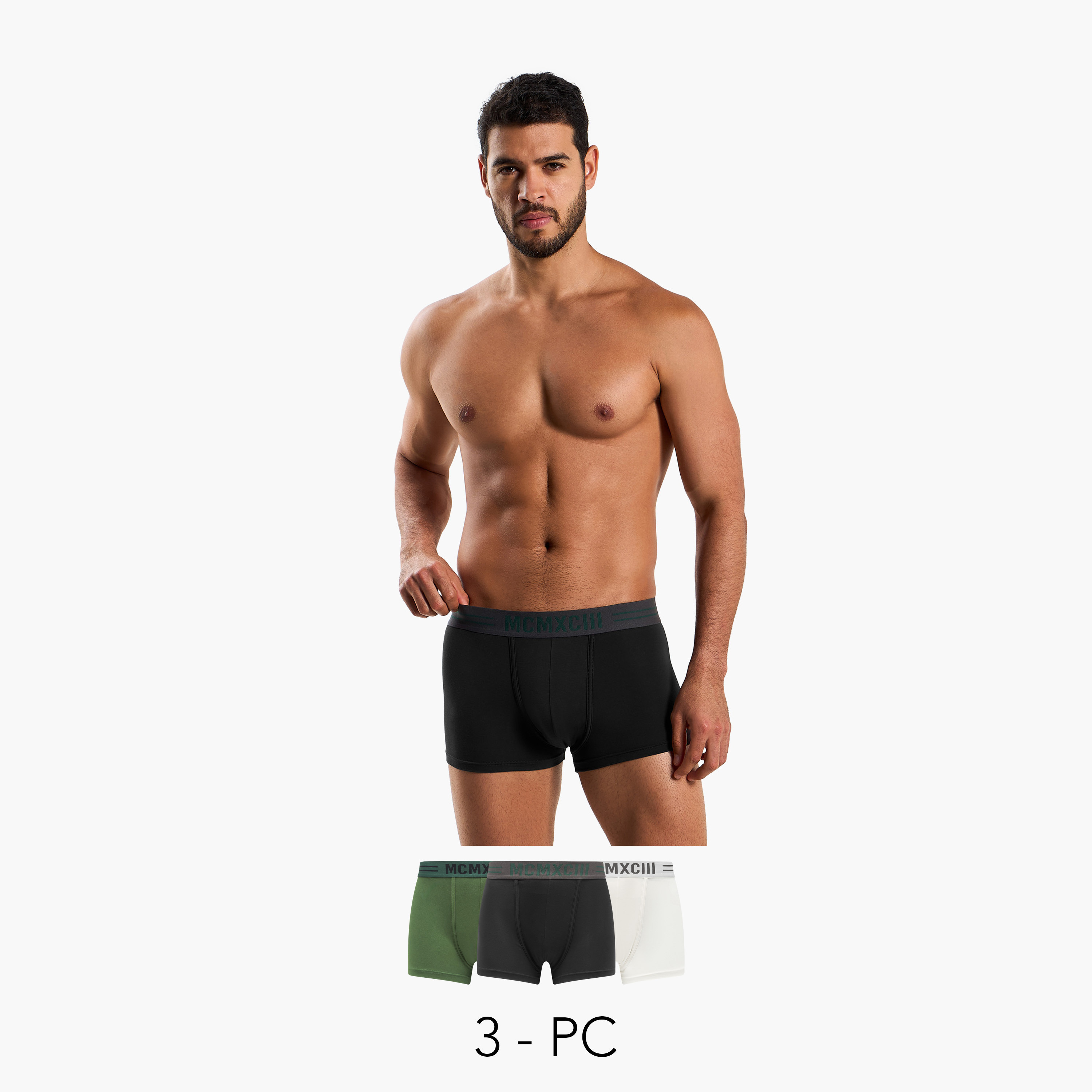 Men Printed Waistband Hipster Briefs - Pack of 3-men-clothing-innerwear-underwear-image-1