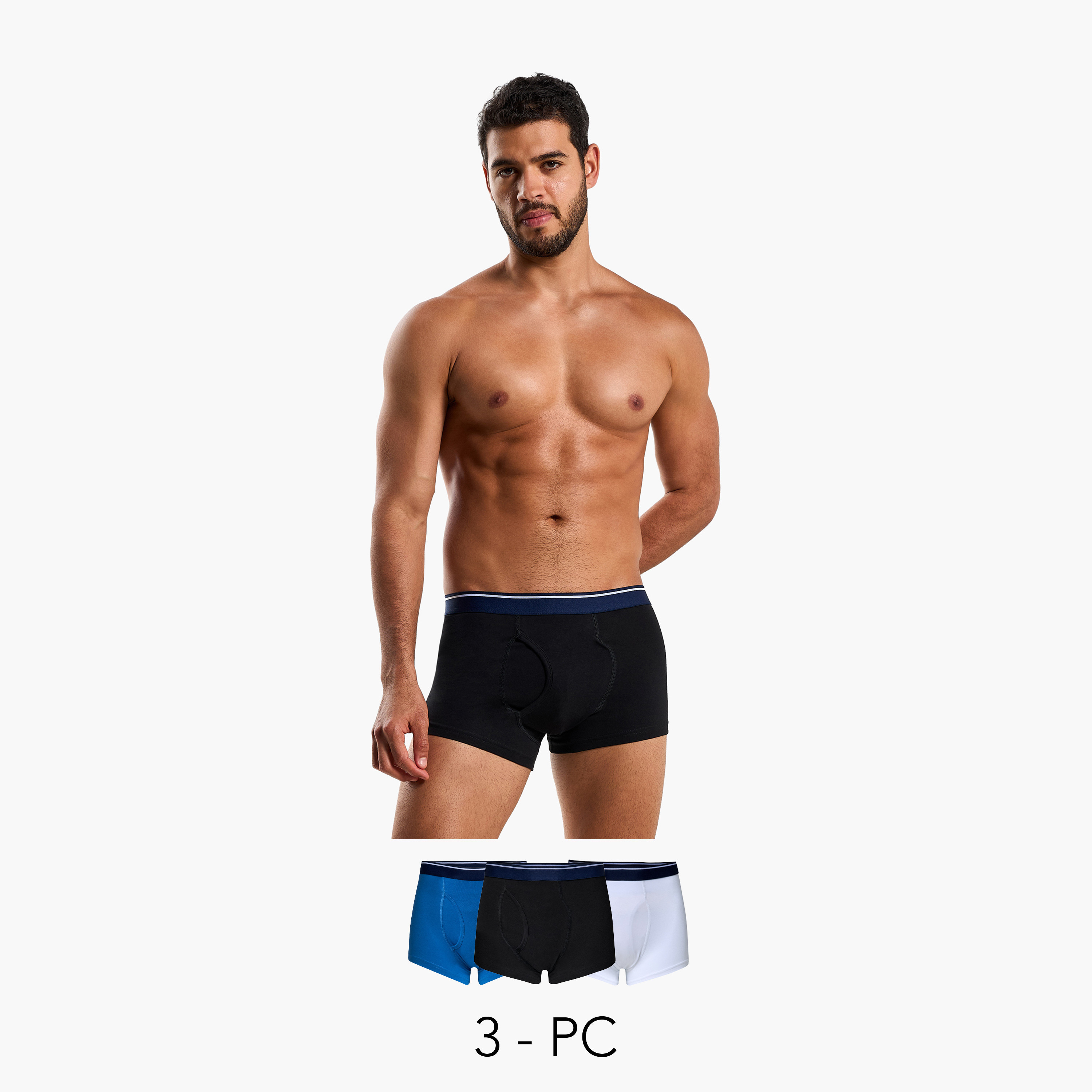 Men Assorted Trunks - Pack of 3-men-clothing-innerwear-underwear-image-1