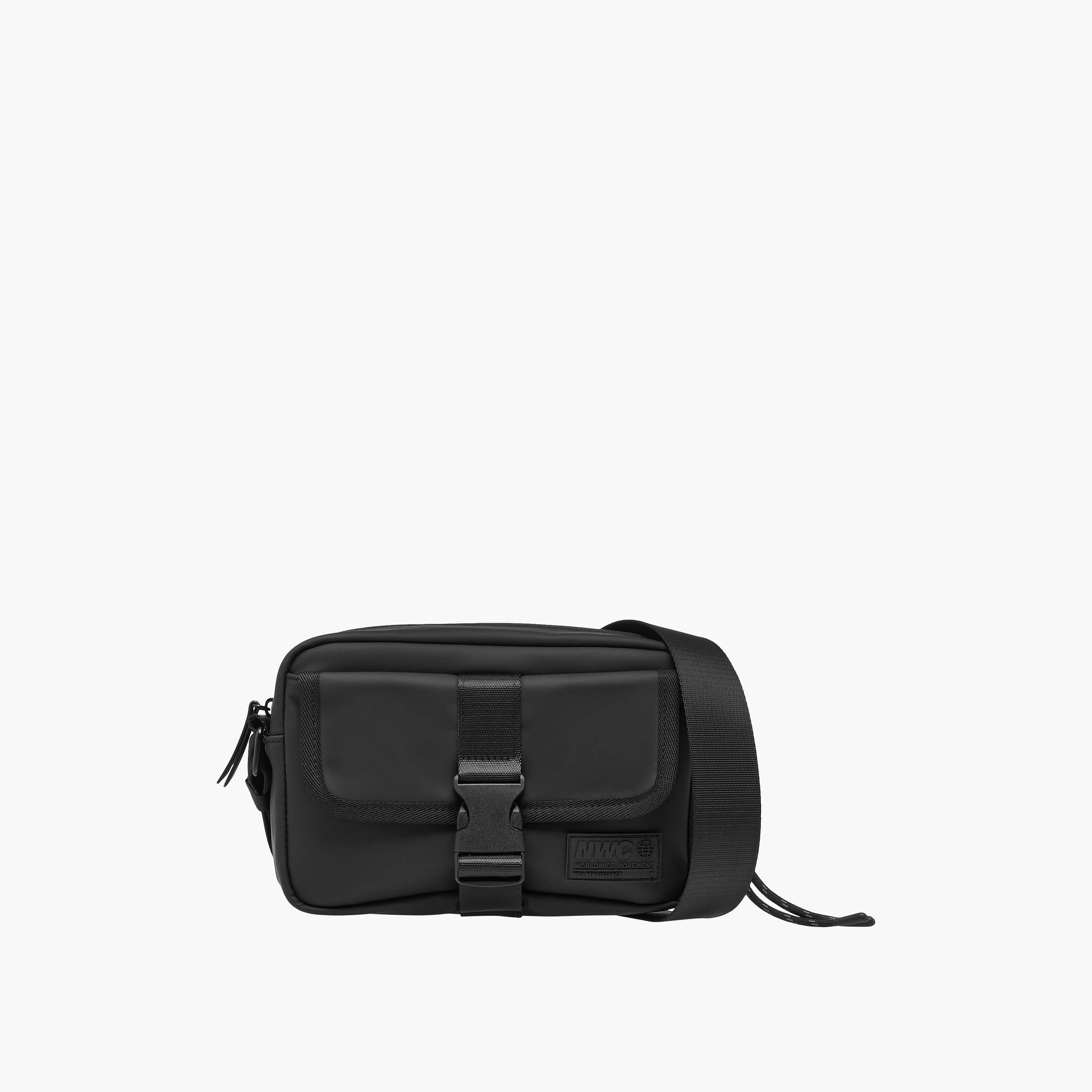 Men Buckle Clasp Crossbody Bag with Adjustable Strap-men-bags-image-1