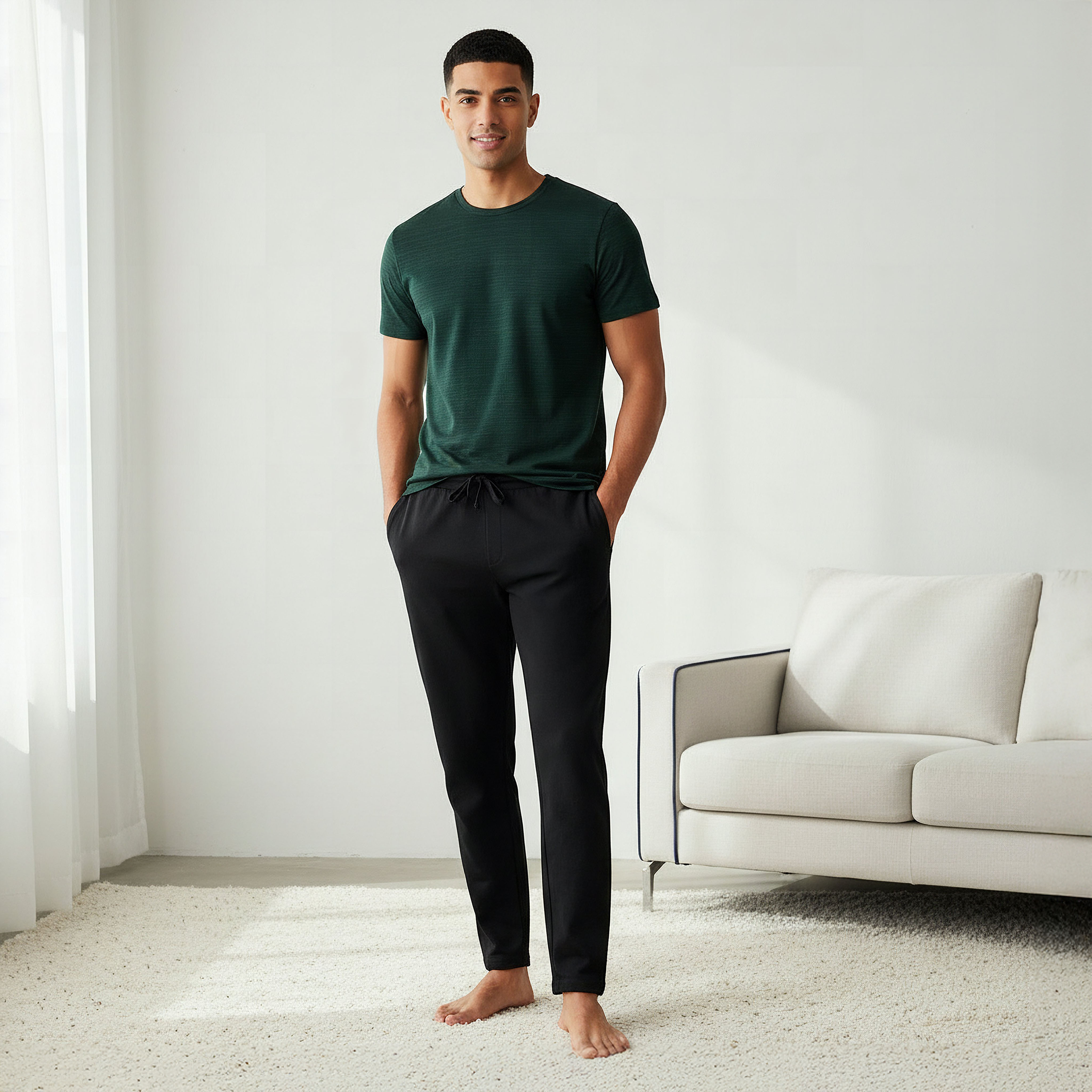 Men Cotton Pocket Nightwear Set-men-clothing-nightwear-sets-image-1