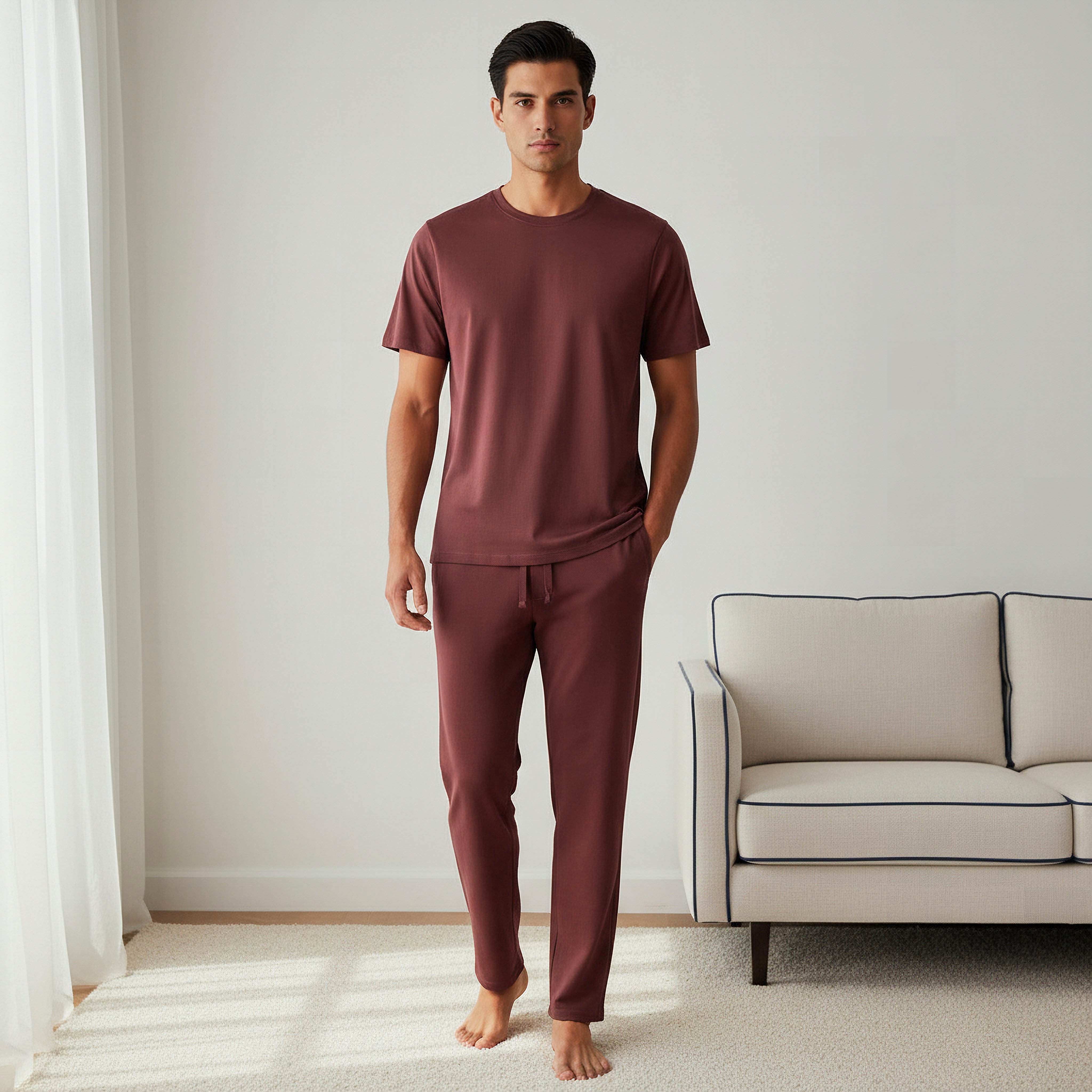 Men Cotton Nightwear Set-men-clothing-nightwear-sets-image-1