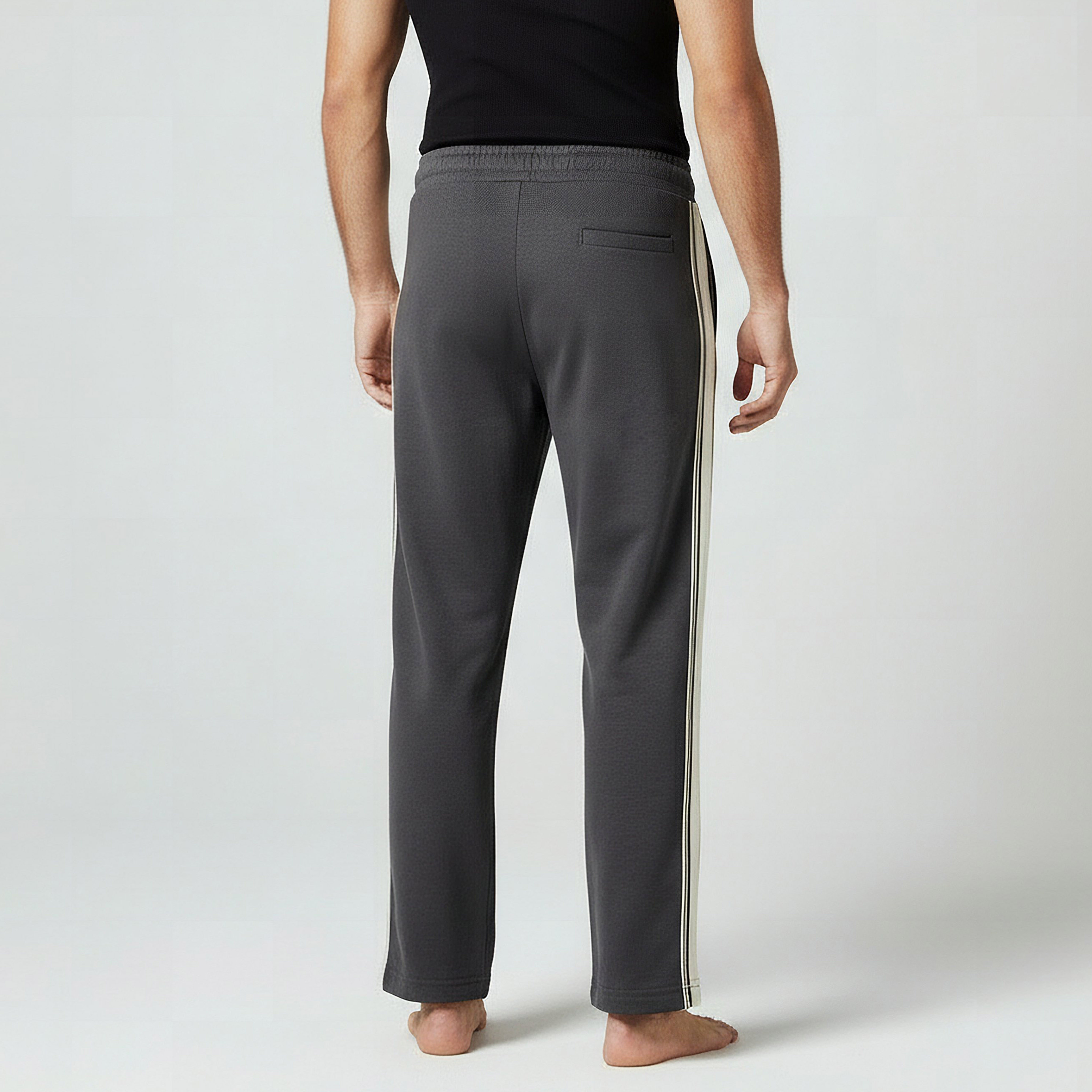Men Straight-Leg Knit Pants with Tape Detail-men-clothing-bottoms-trousersandchinos-trousers-image-3