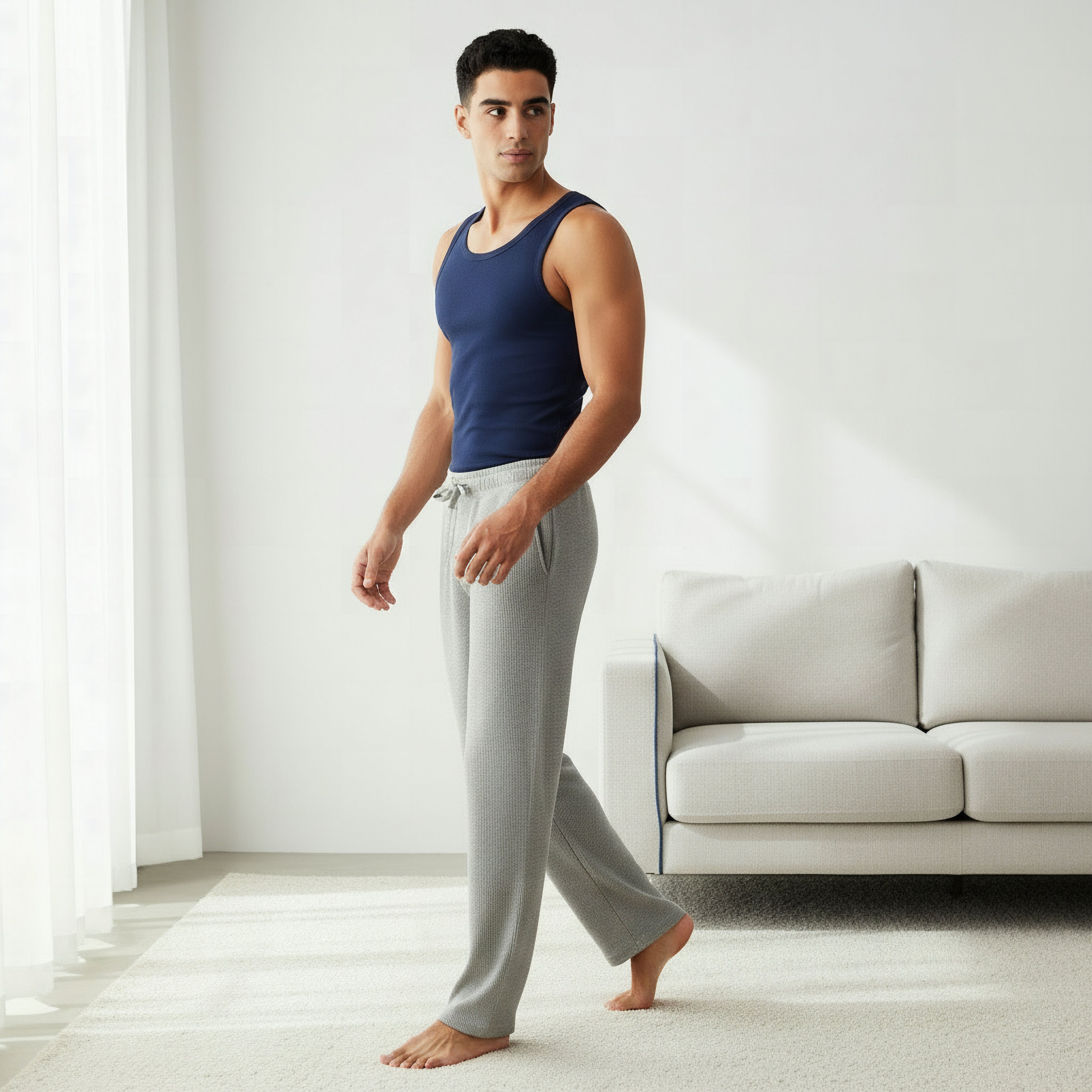 Men Ribbed Pyjama with Pockets-men-clothing-nightwear-pyjamaandshorts-image-2