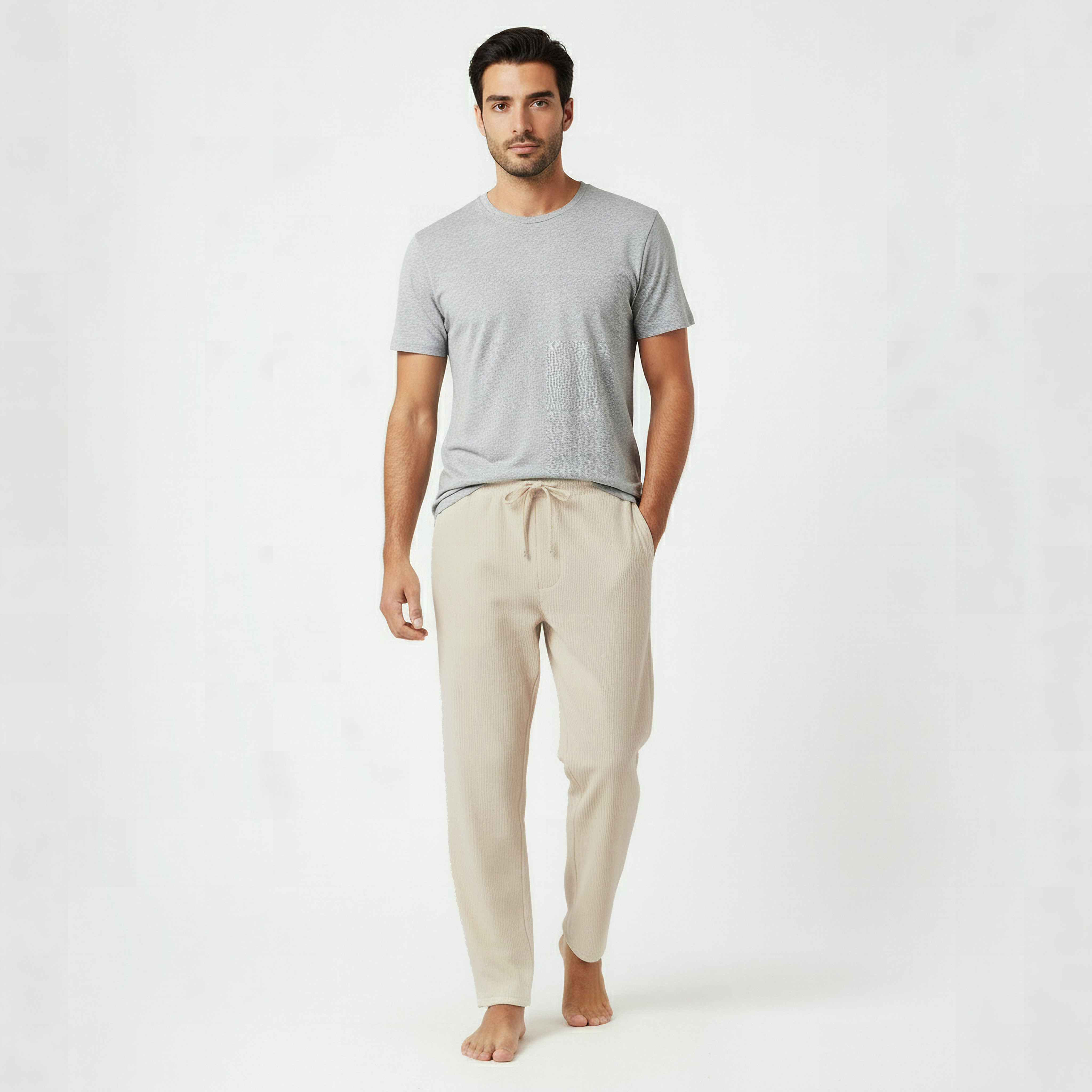 Men Ribbed Pyjama with Pockets-men-clothing-nightwear-pyjamaandshorts-image-2