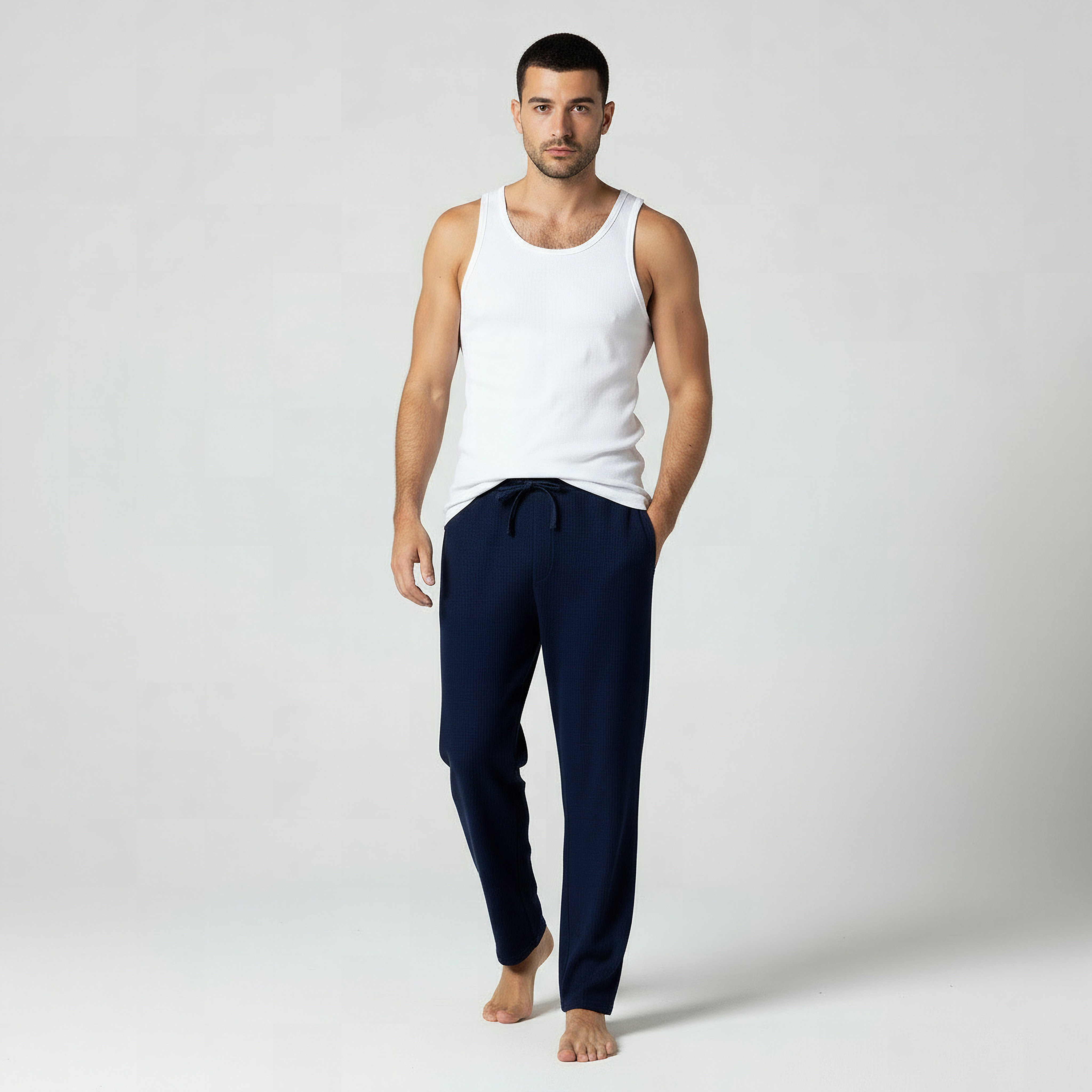 Men Ribbed Pyjama with Pockets-men-clothing-nightwear-pyjamaandshorts-image-2