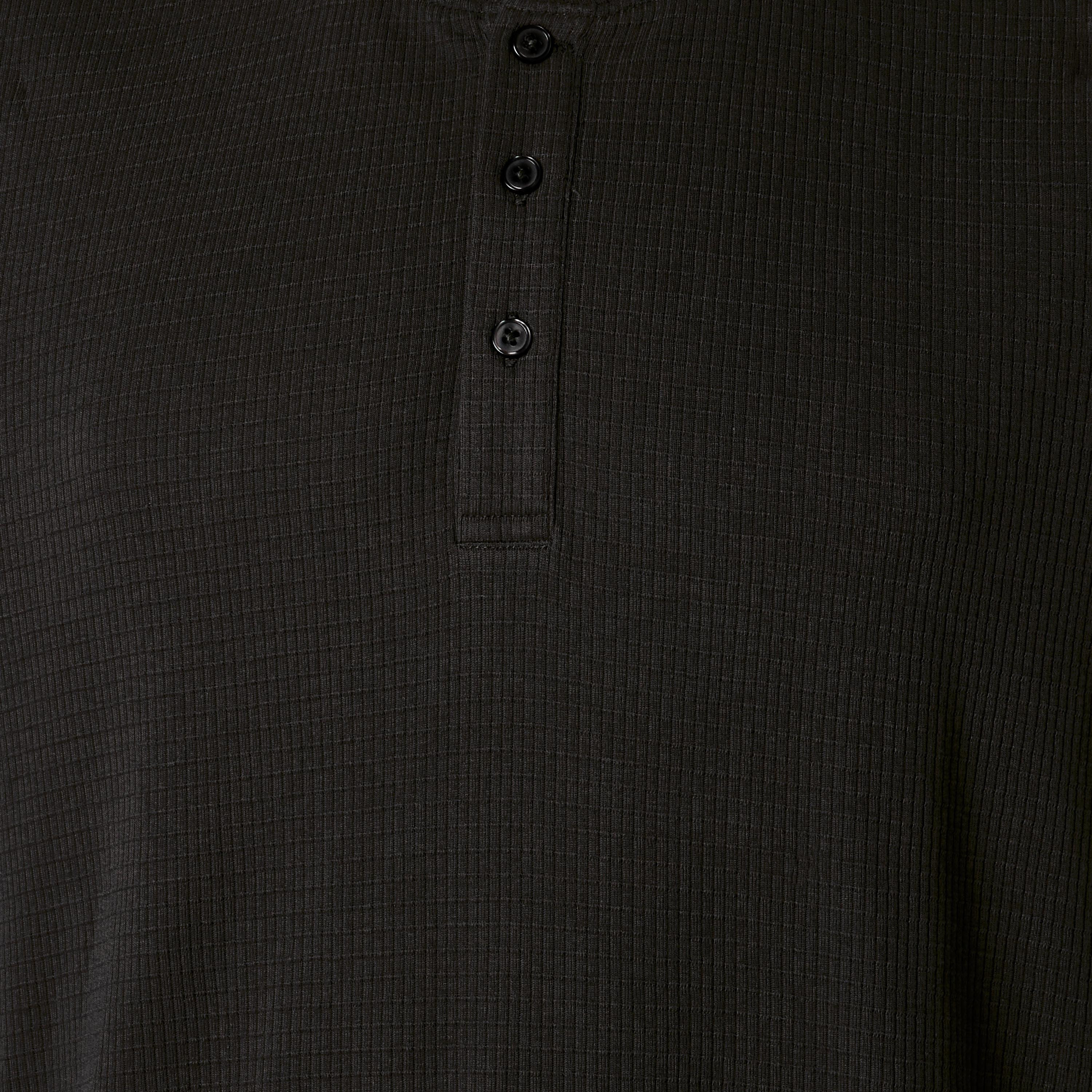 طقم نوم قطن وافل بارز الملمس وياقة هنلي للرجال-men-clothing-nightwear-sets-image-7