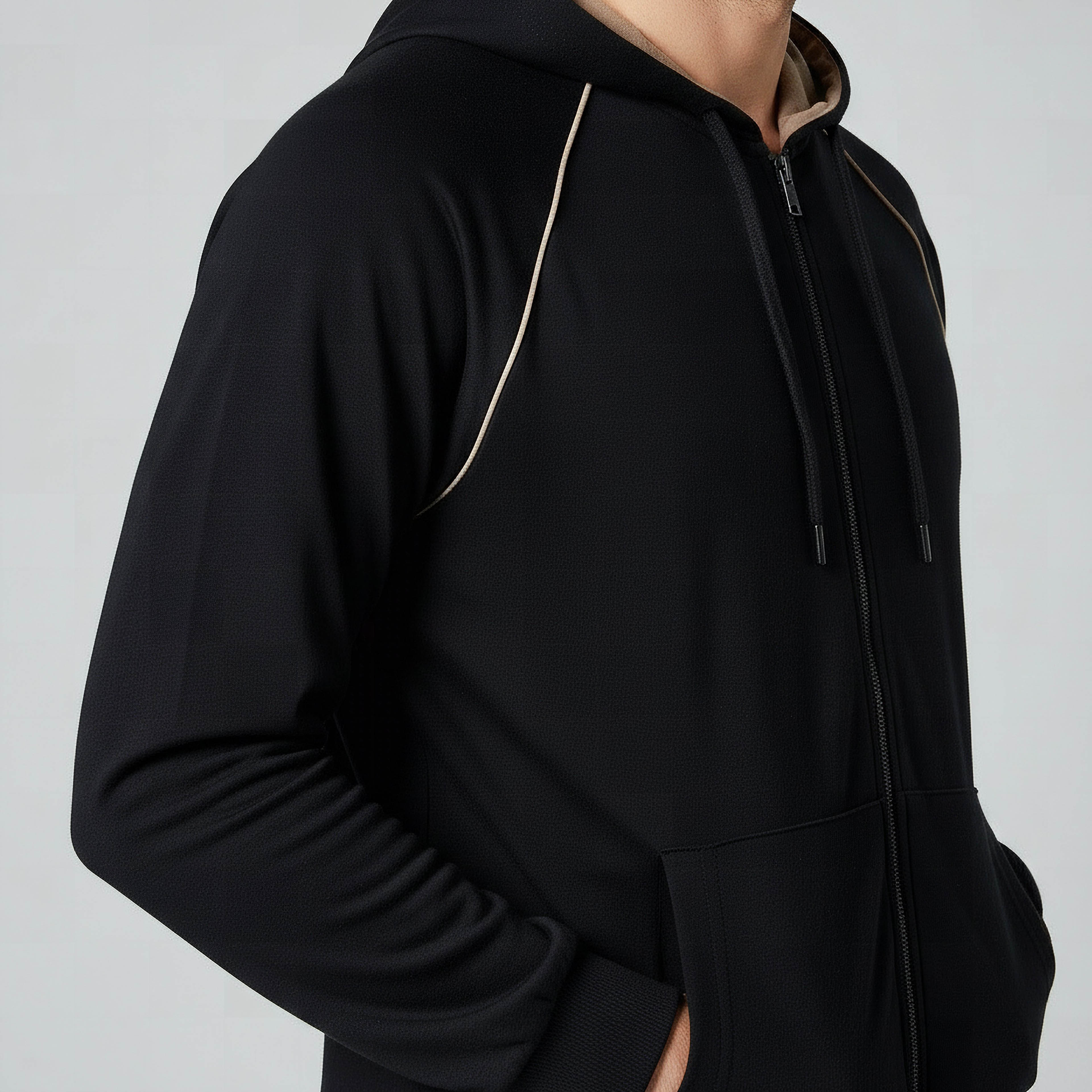 Men Piping Accent Zip Through Hoodie-men-winterwear-hoodiesandsweatshirts-image-4