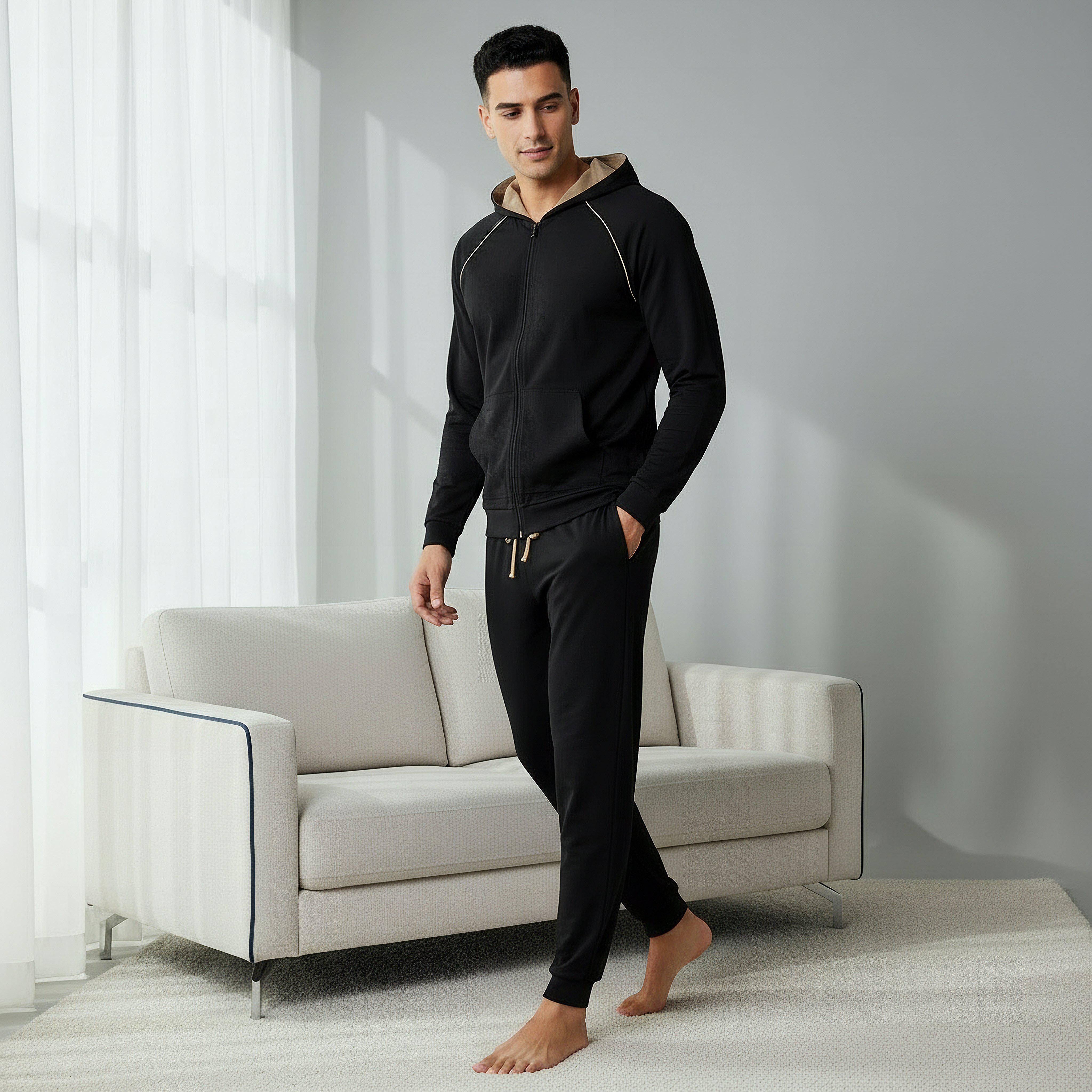 Men Pyjama with Drawstring Closure-men-clothing-nightwear-pyjamaandshorts-image-3