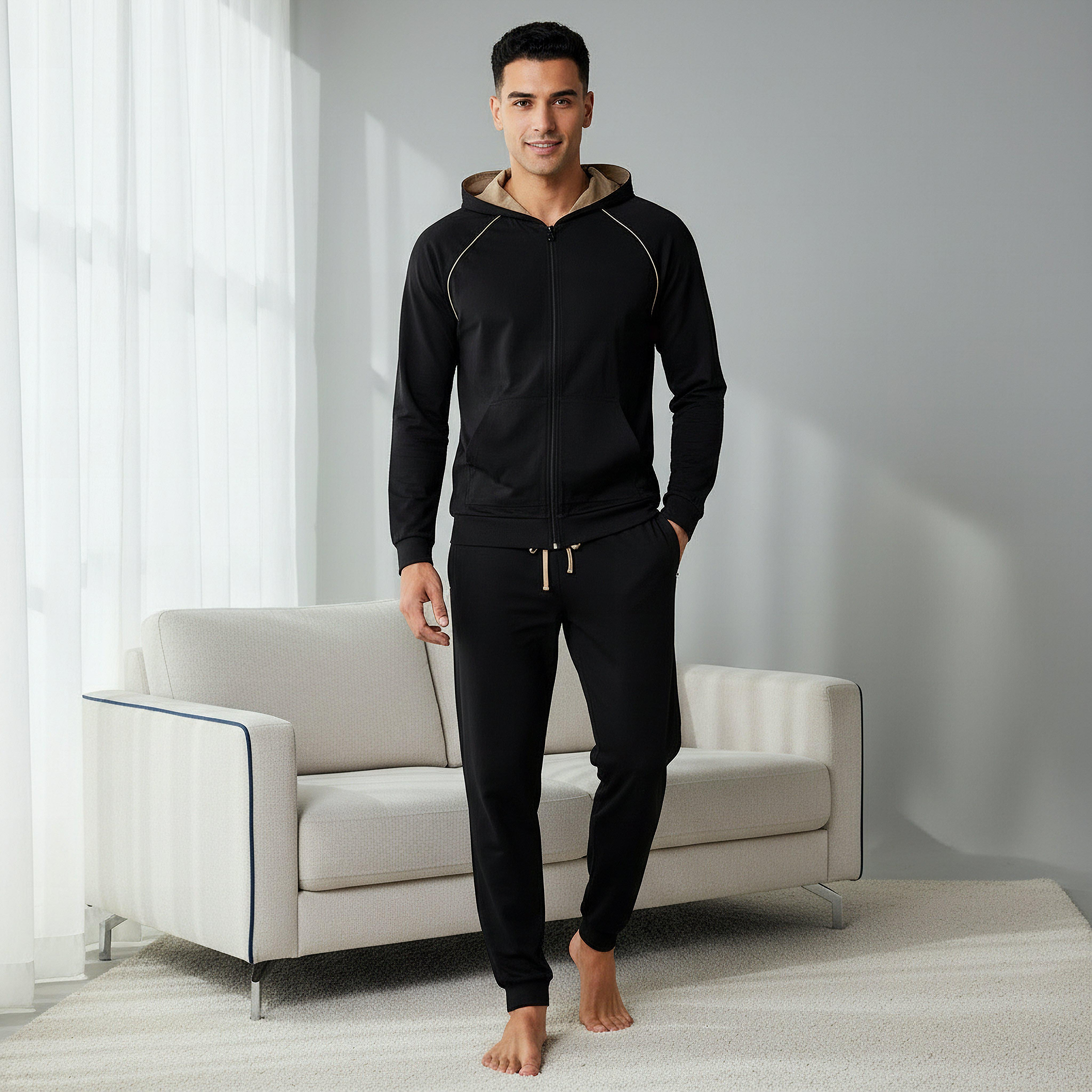 Men Pyjama with Drawstring Closure-men-clothing-nightwear-pyjamaandshorts-image-5