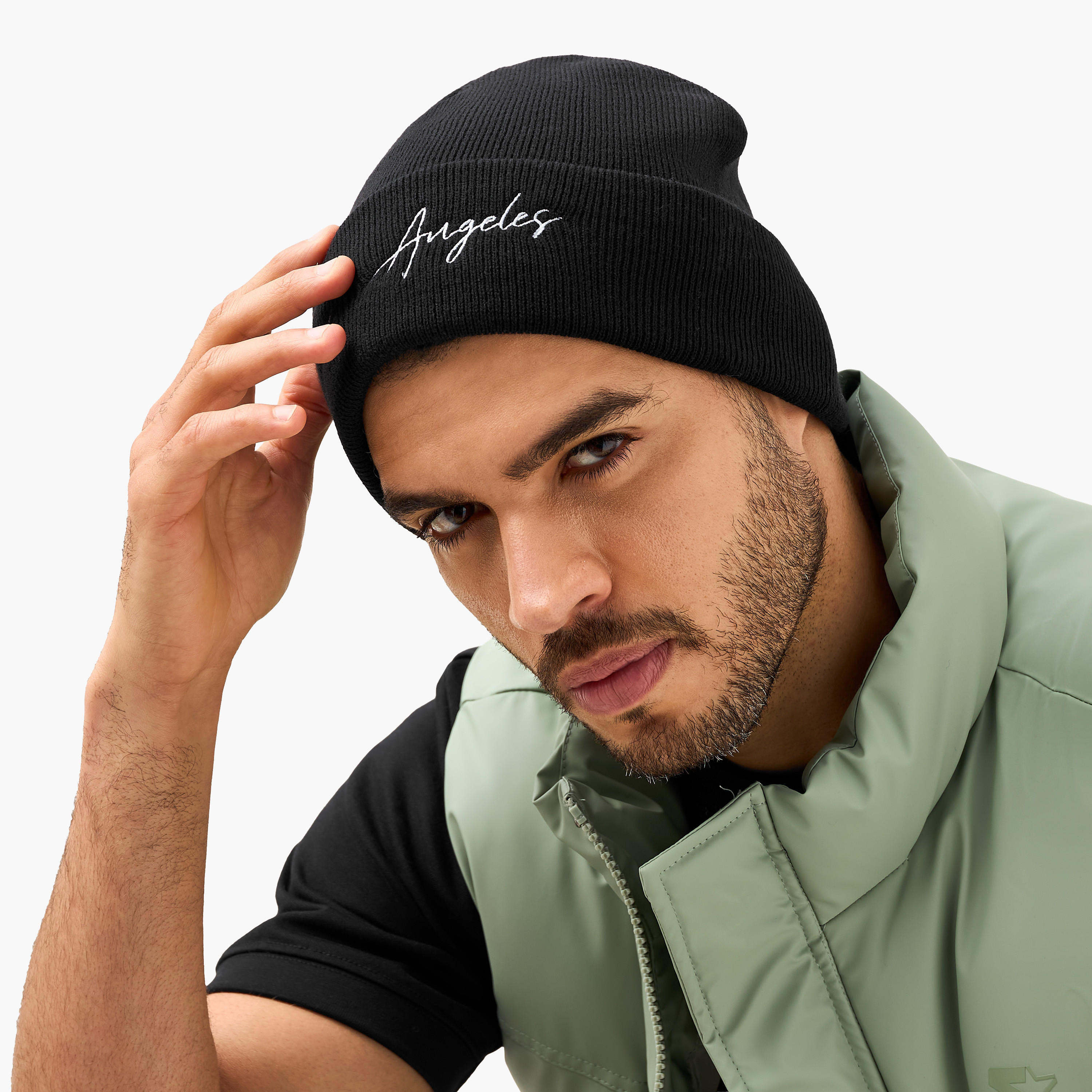 قبعة بيني مطرزة للرجال - طقم من 2-men-caps-image-2