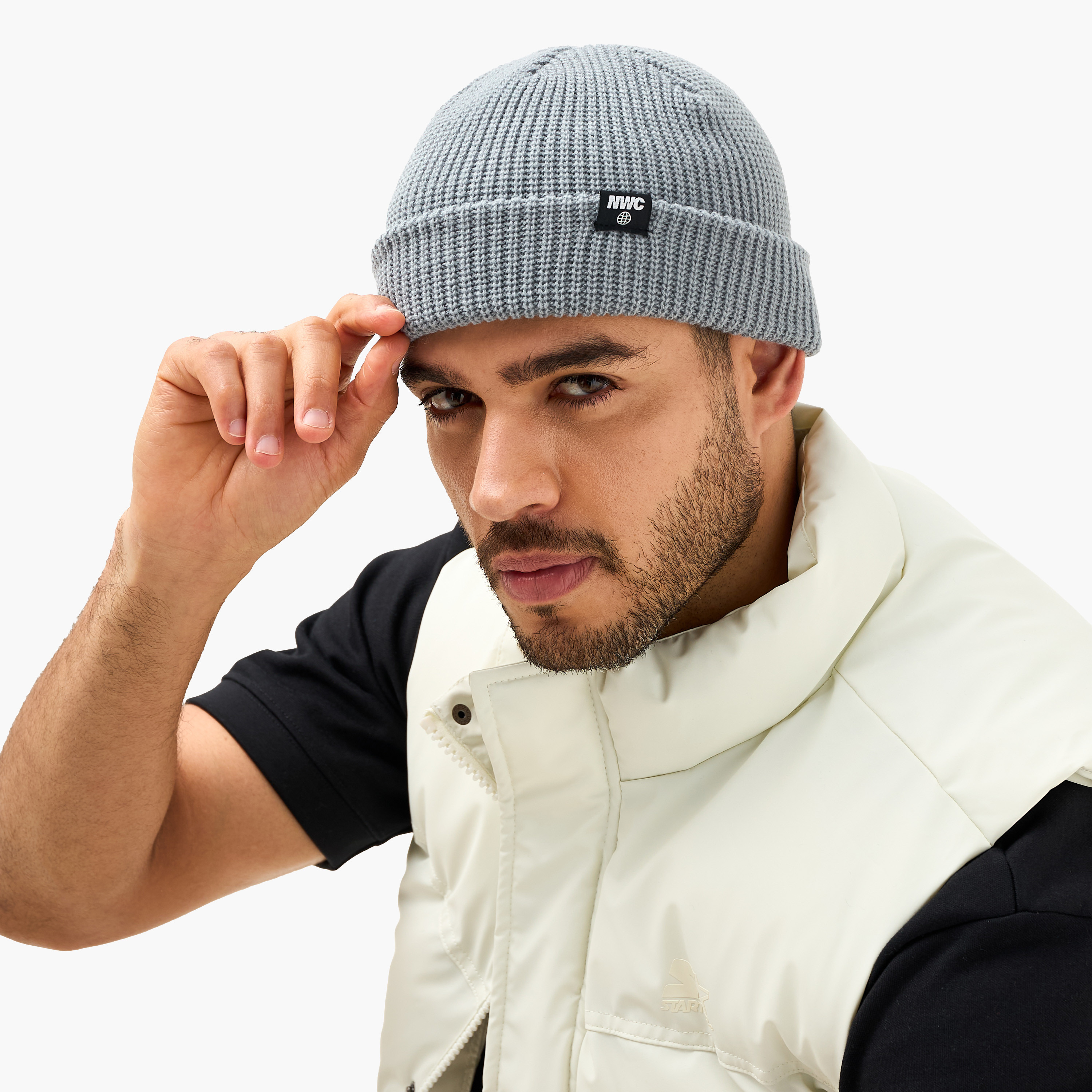 قبعات رجالي بنمط وافل بارز الملمس - طقم من قطعتين-men-caps-image-3