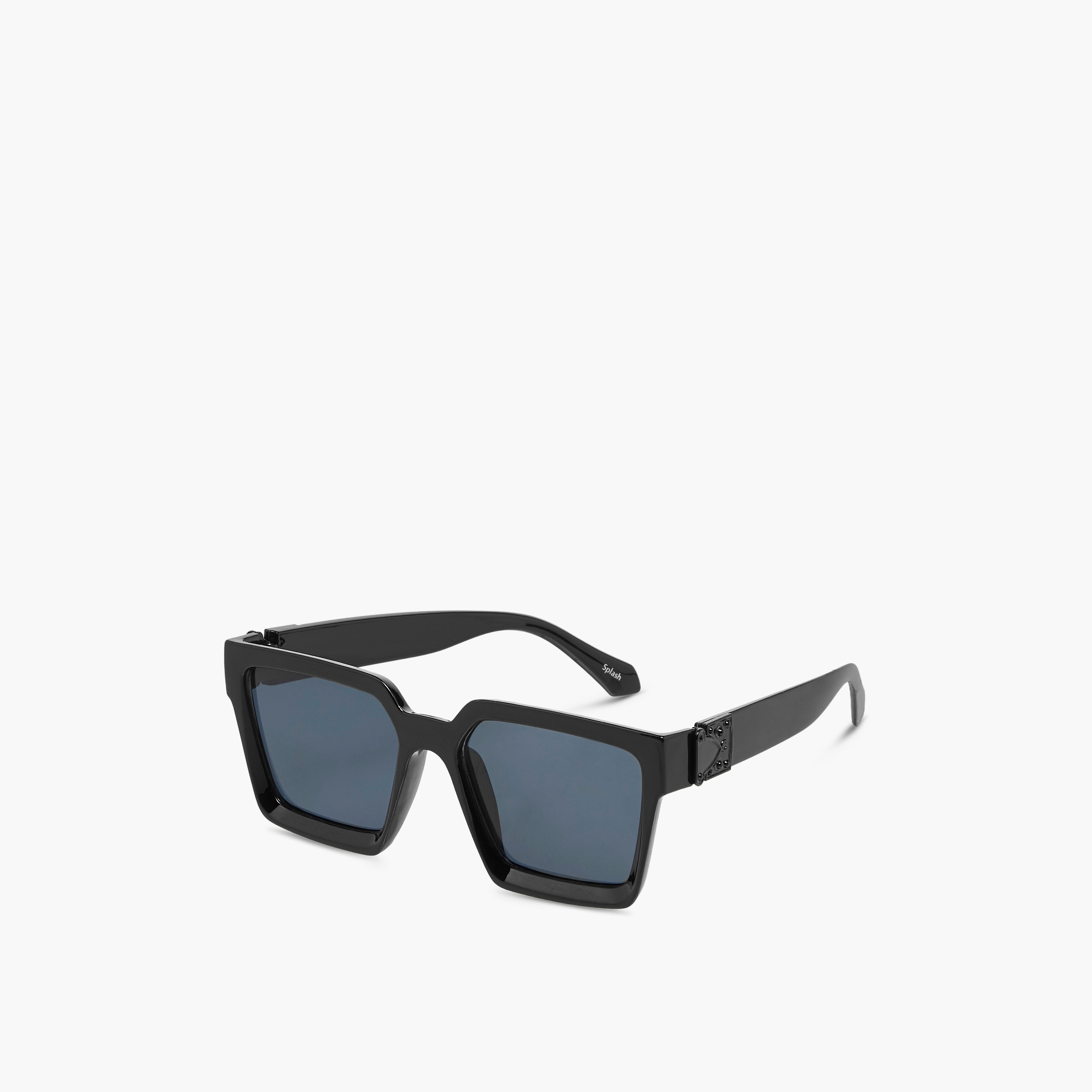 Men Square Black Lens Color Sunglasses-men-sunglasses-image-1