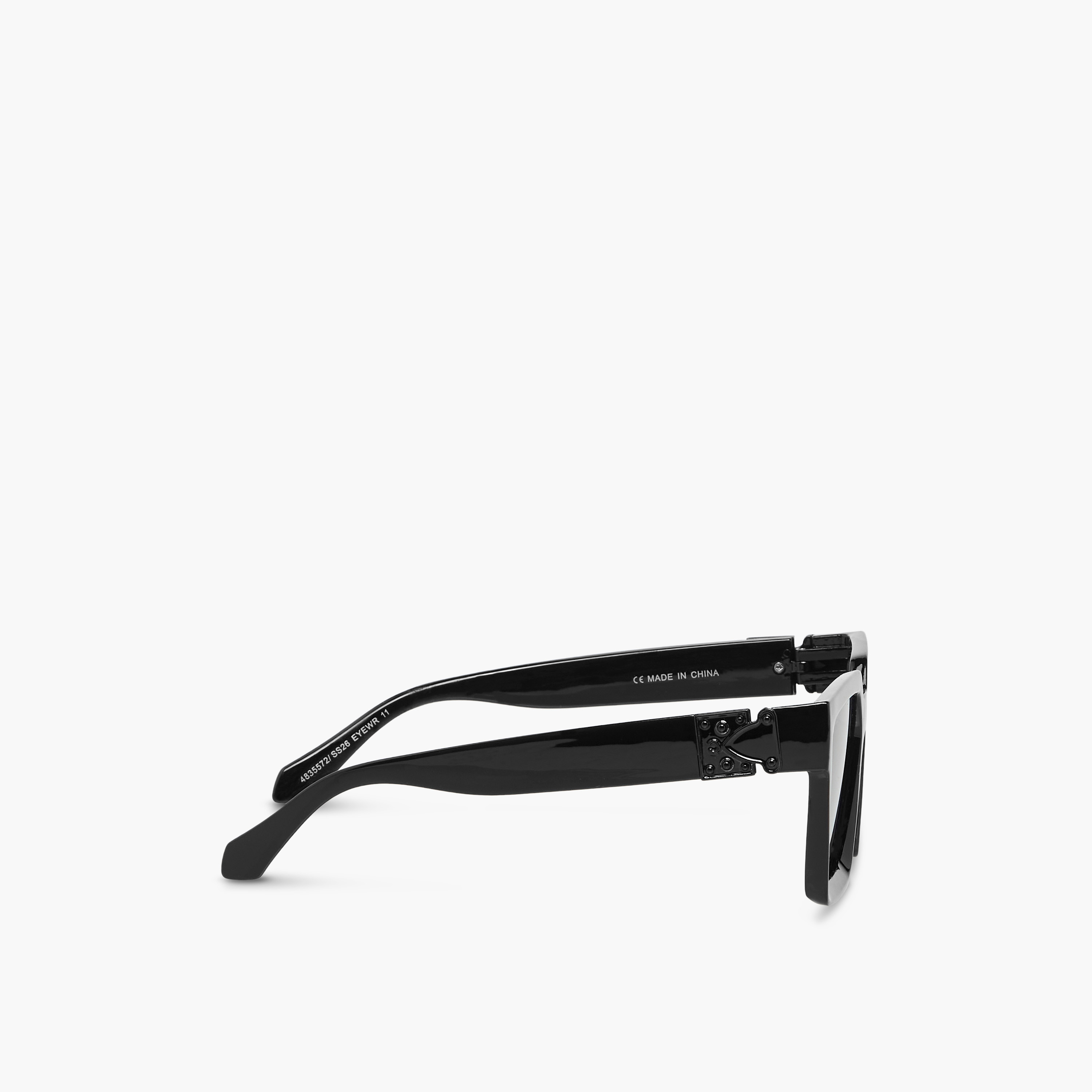 Men Square Black Lens Color Sunglasses-men-sunglasses-image-4