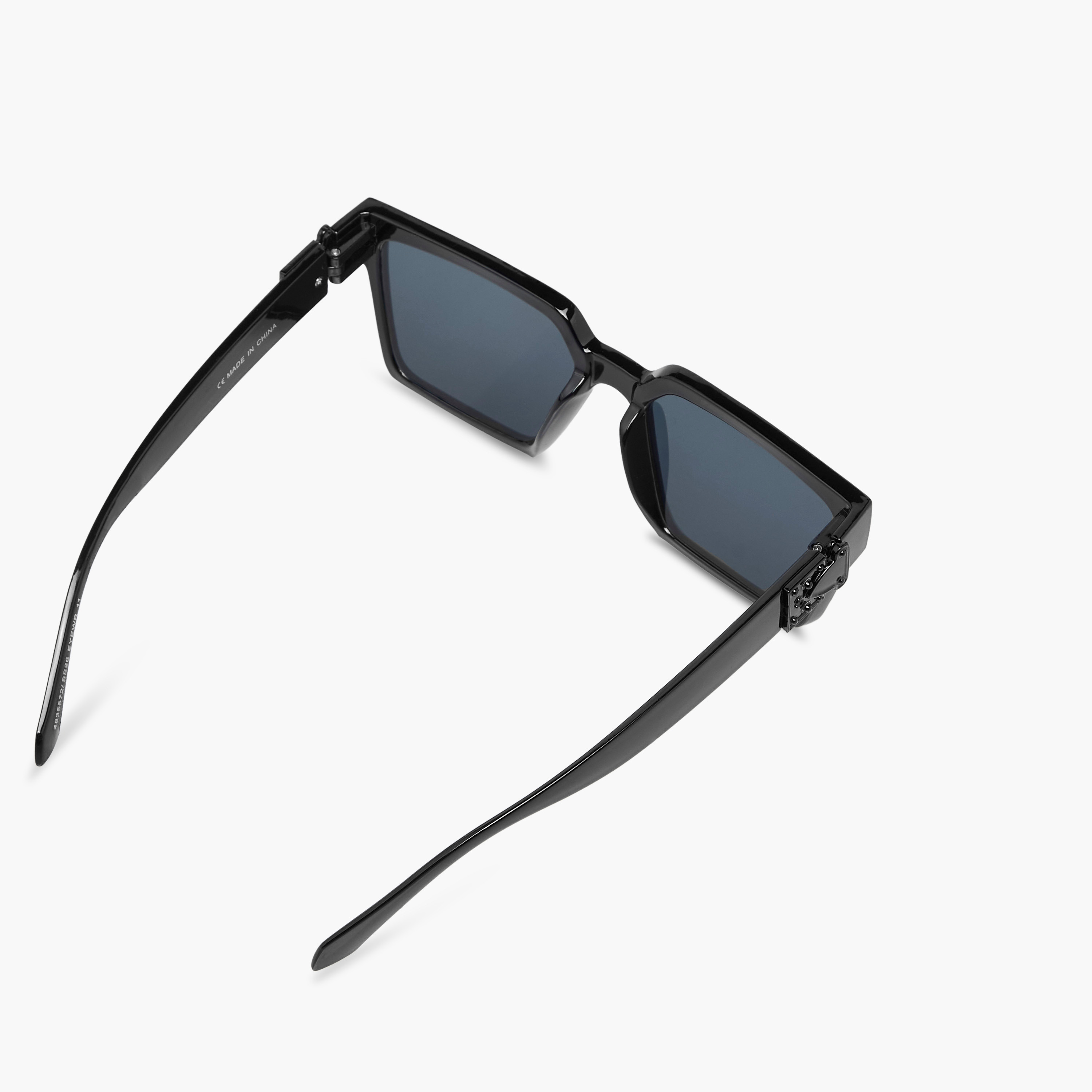 Men Square Black Lens Color Sunglasses-men-sunglasses-image-5