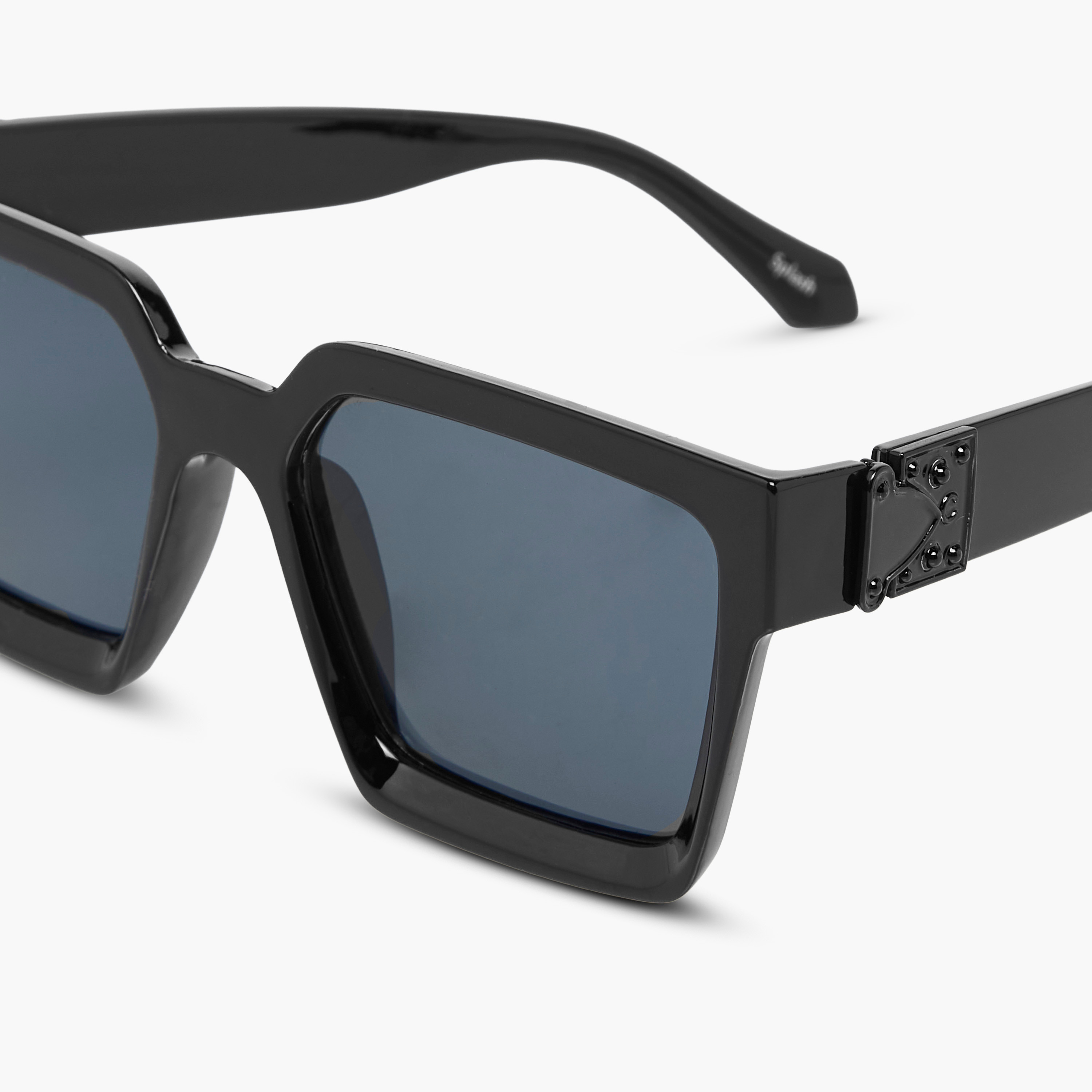 Men Square Black Lens Color Sunglasses-men-sunglasses-image-6