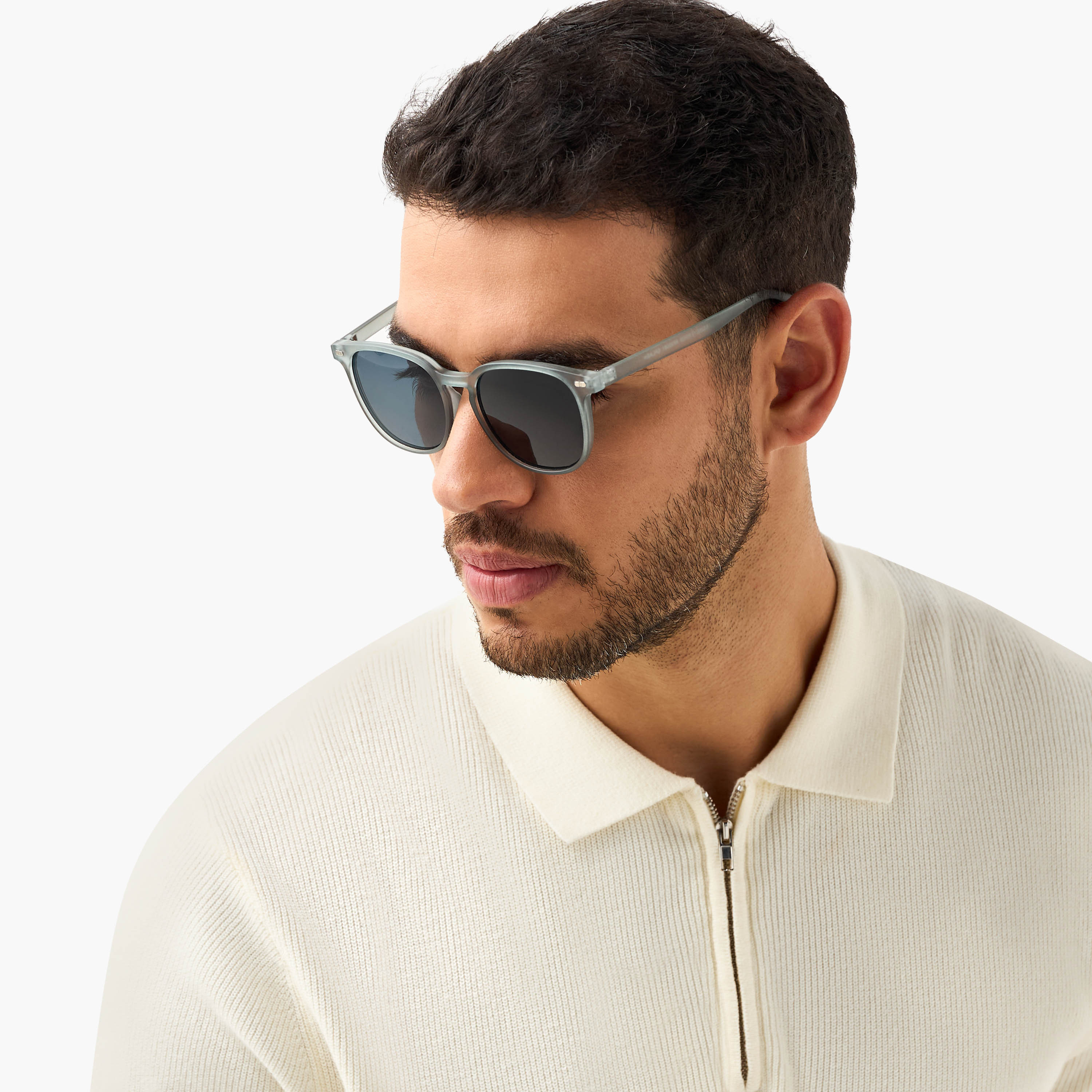 Men Wayfarer Grey Lens Sunglasses-men-sunglasses-image-2