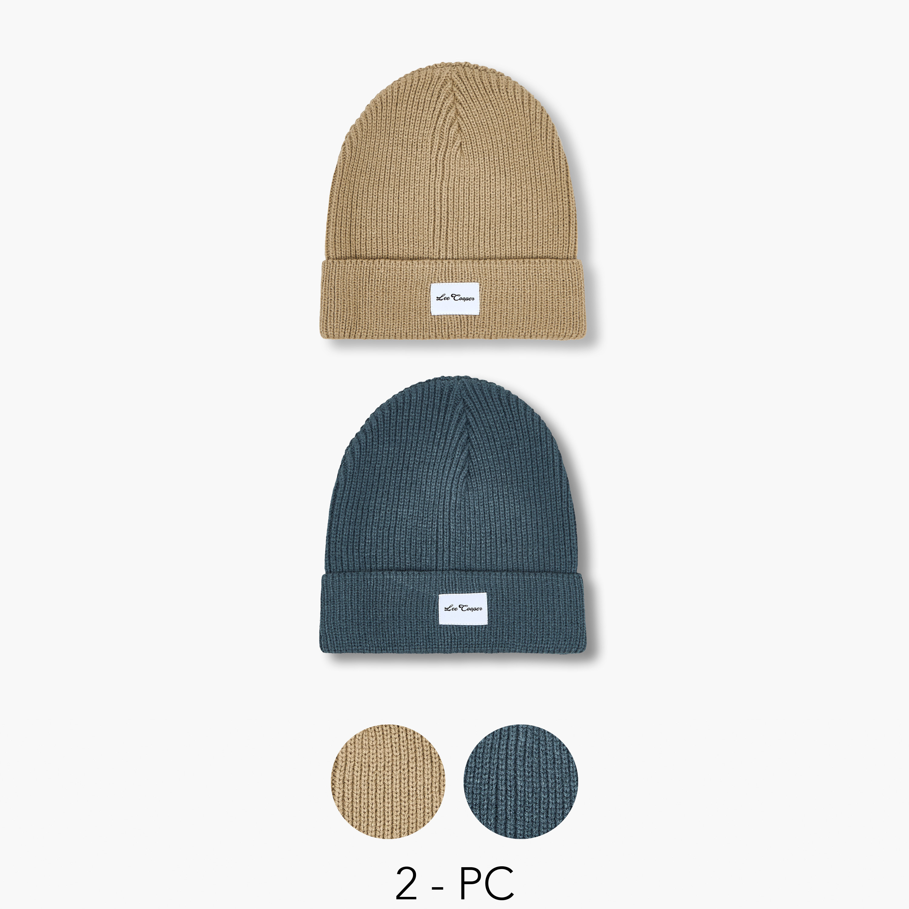 قبعات رجالية مطرزة من لي كوبر - طقم من قطعتين-men-caps-image-1
