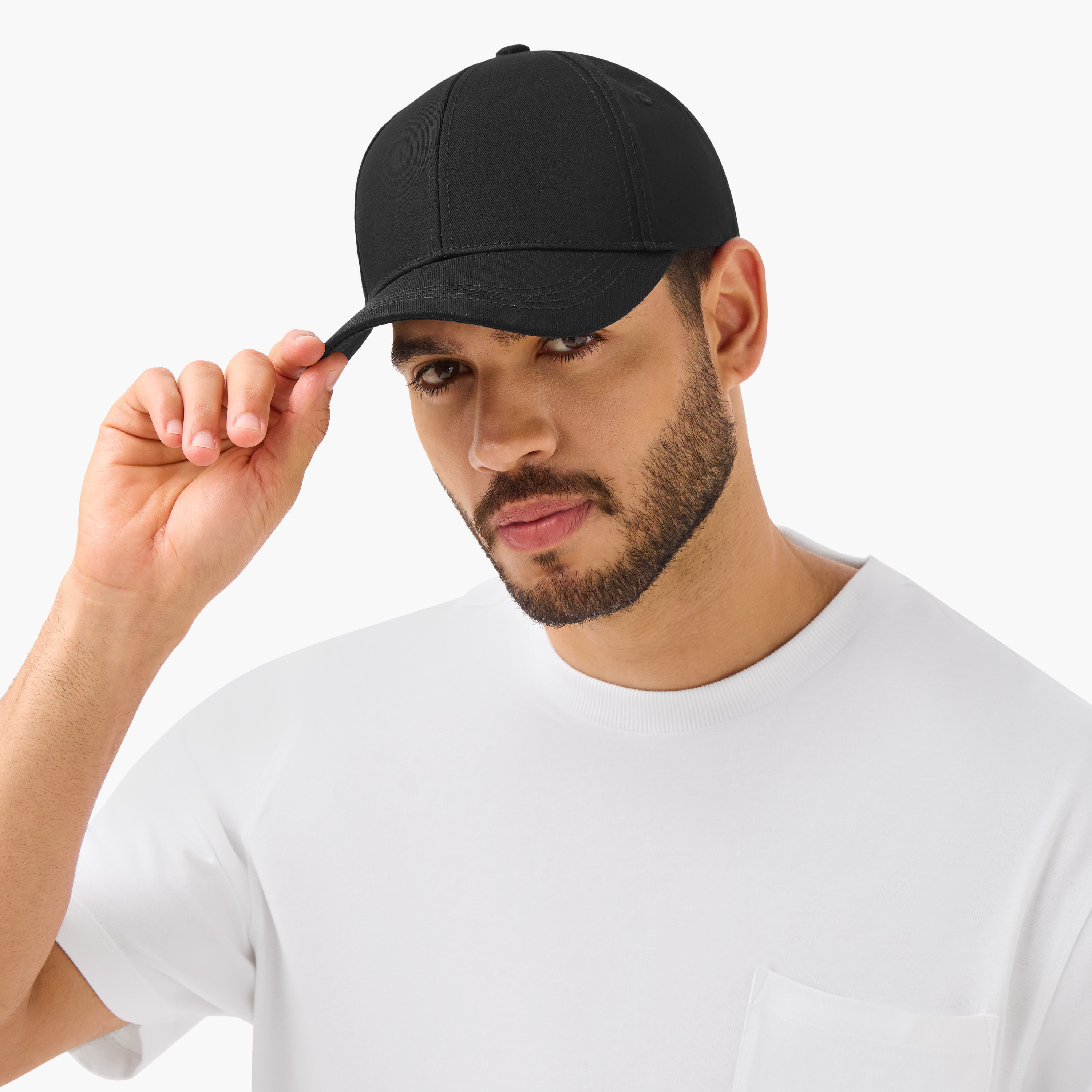 Lee Cooper Men Cap with Buckled Strap Closure-men-caps-image-2