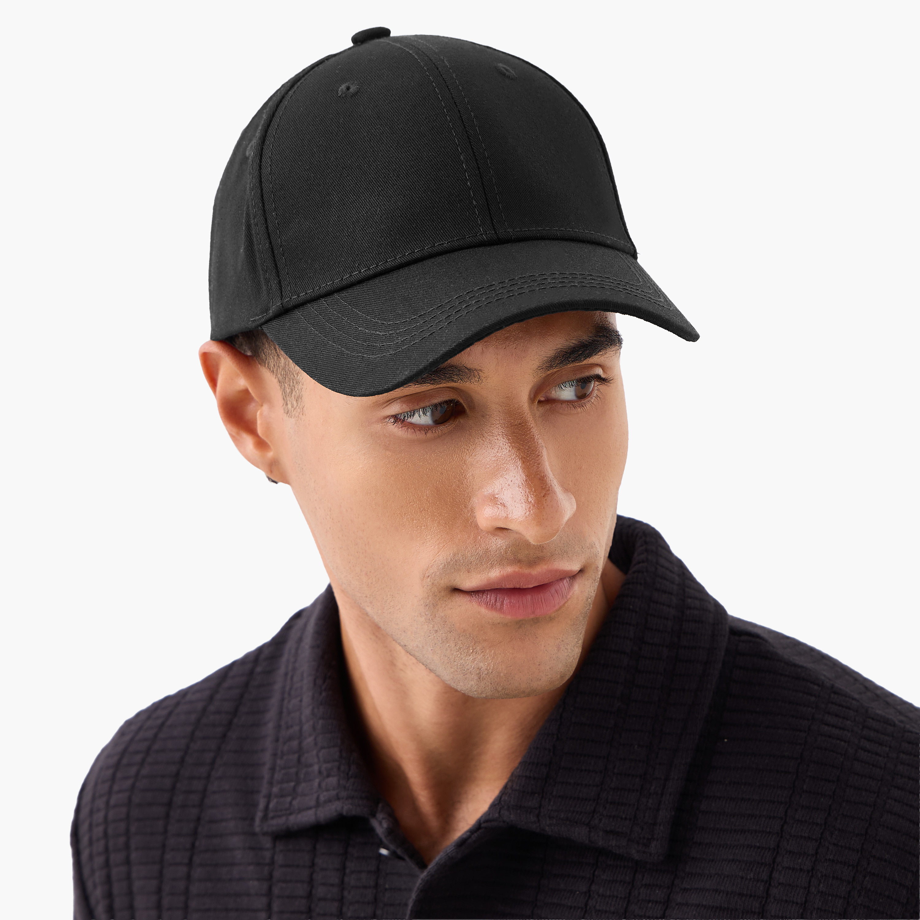 Men Cap with Buckled Strap Closure-men-caps-image-2
