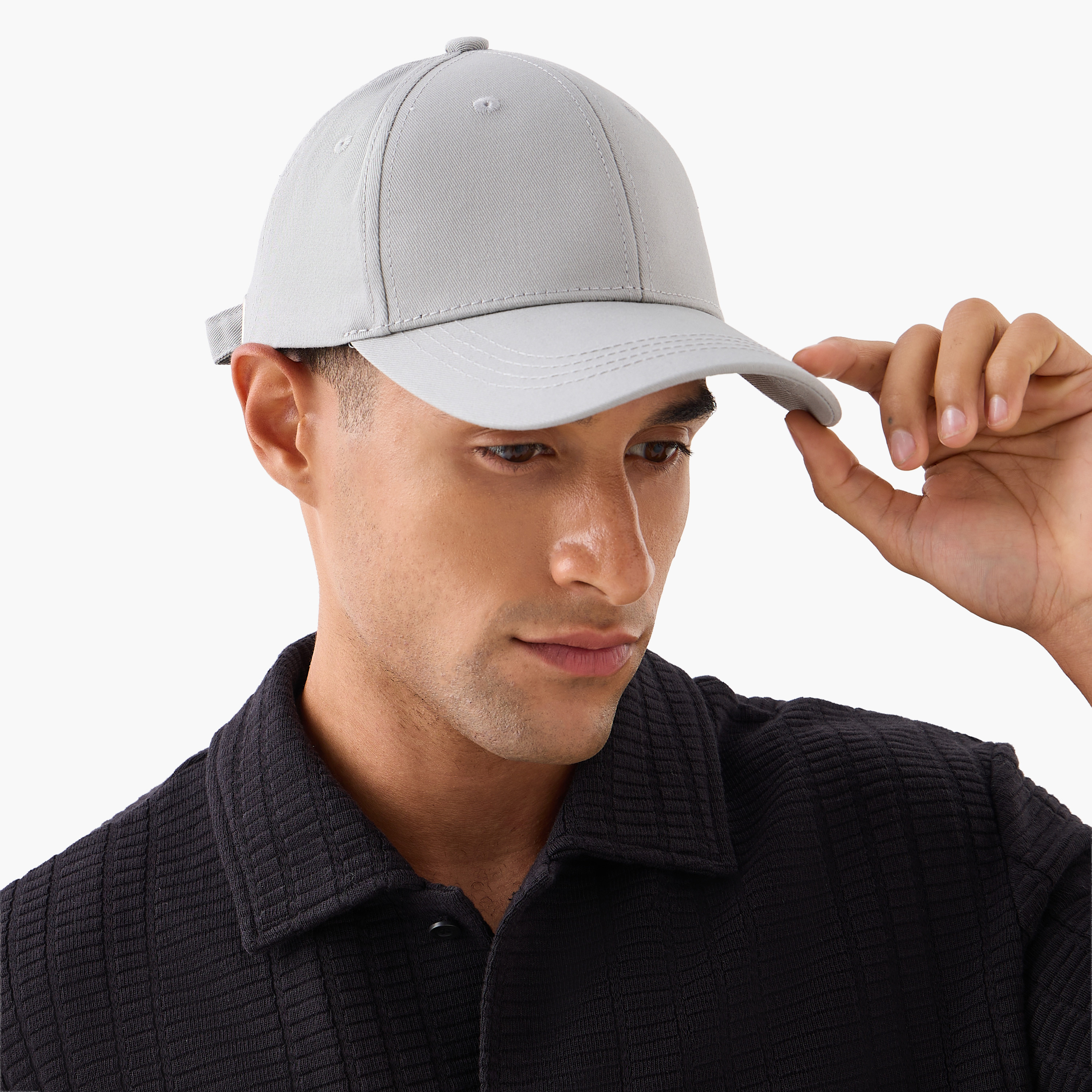 Men Cap with Buckled Strap Closure-men-caps-image-2