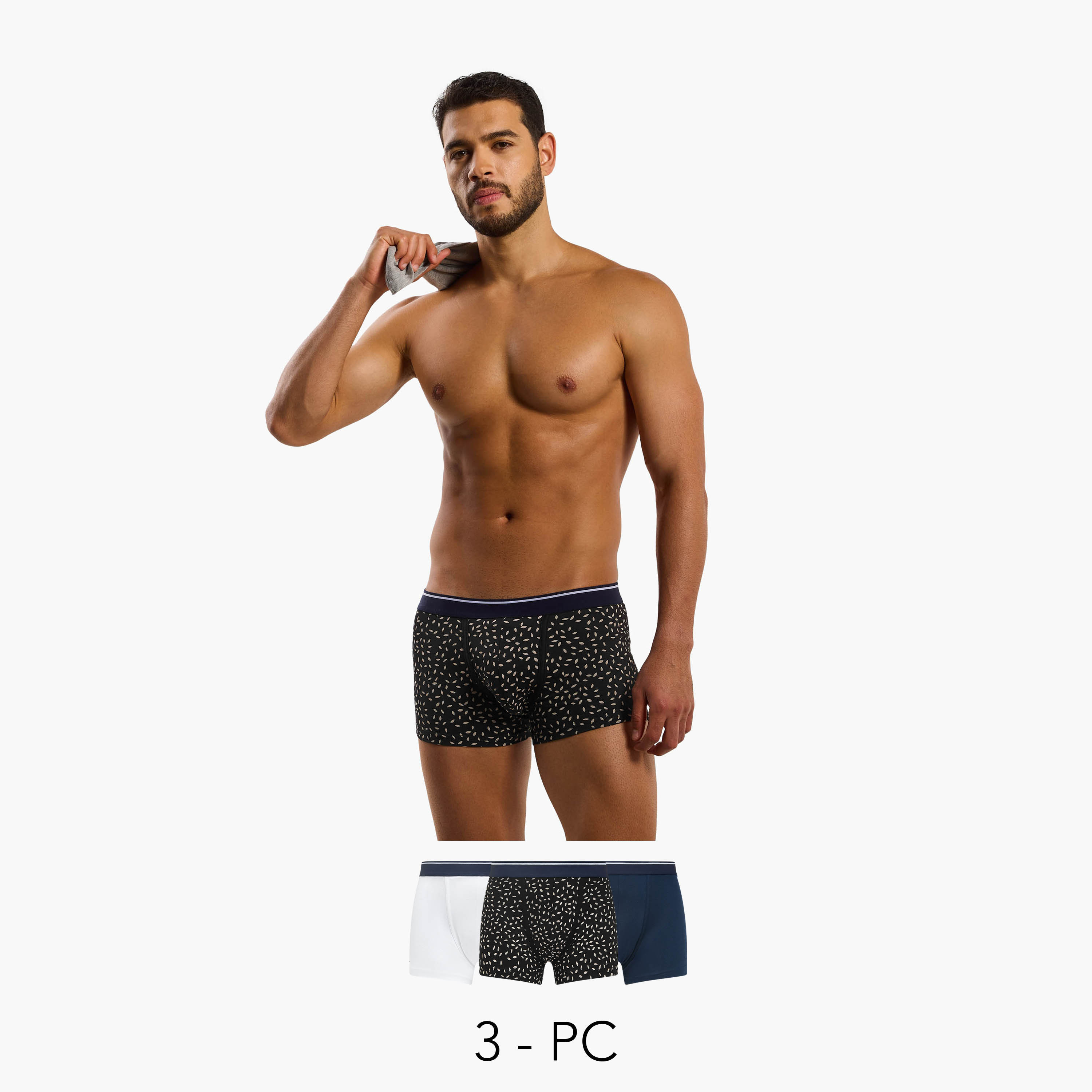 Men Assorted Hipster Trunks - Pack of 3-men-clothing-innerwear-underwear-image-1