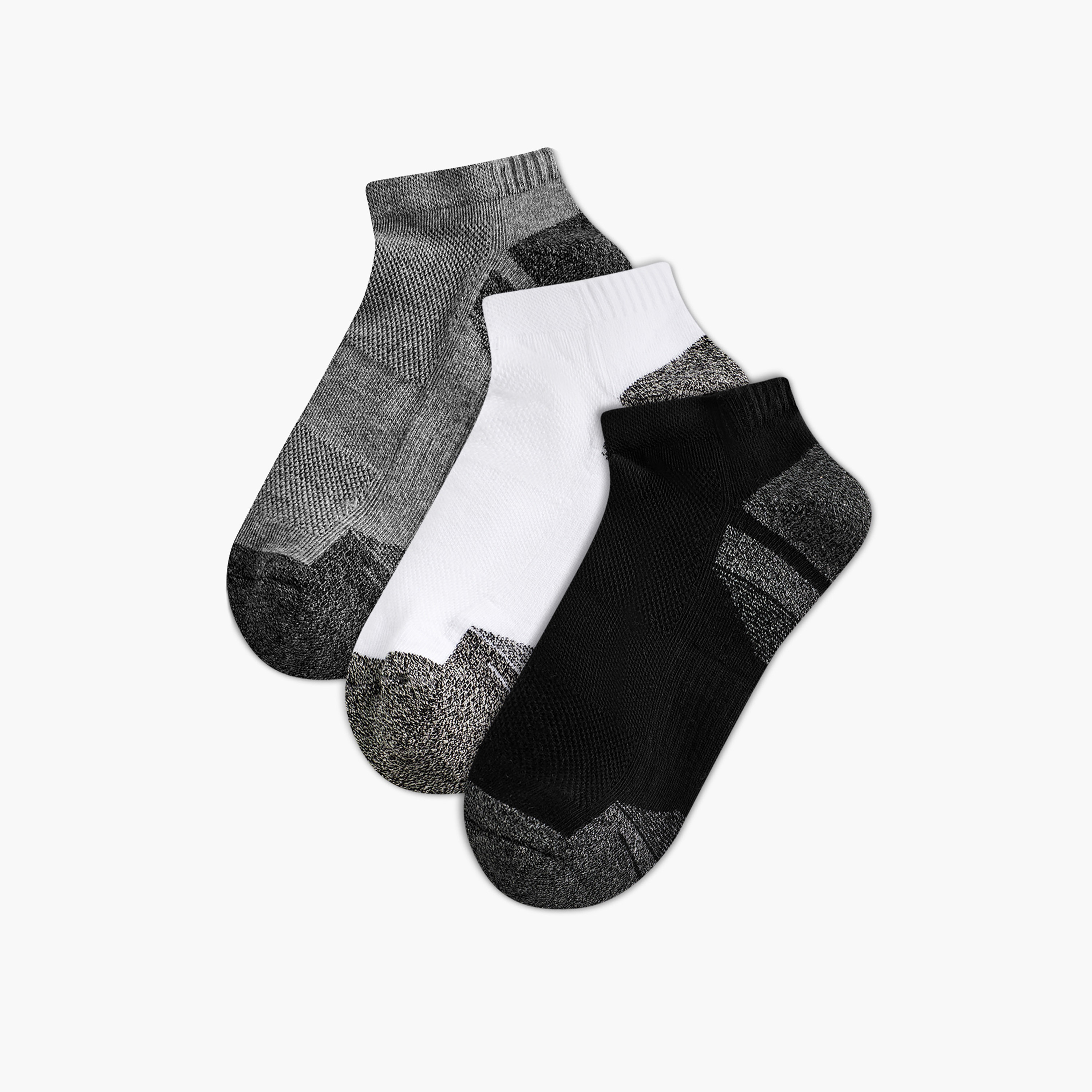 Men Socks Ankle Length Half Terry - Set of 3-men-socks-image-1